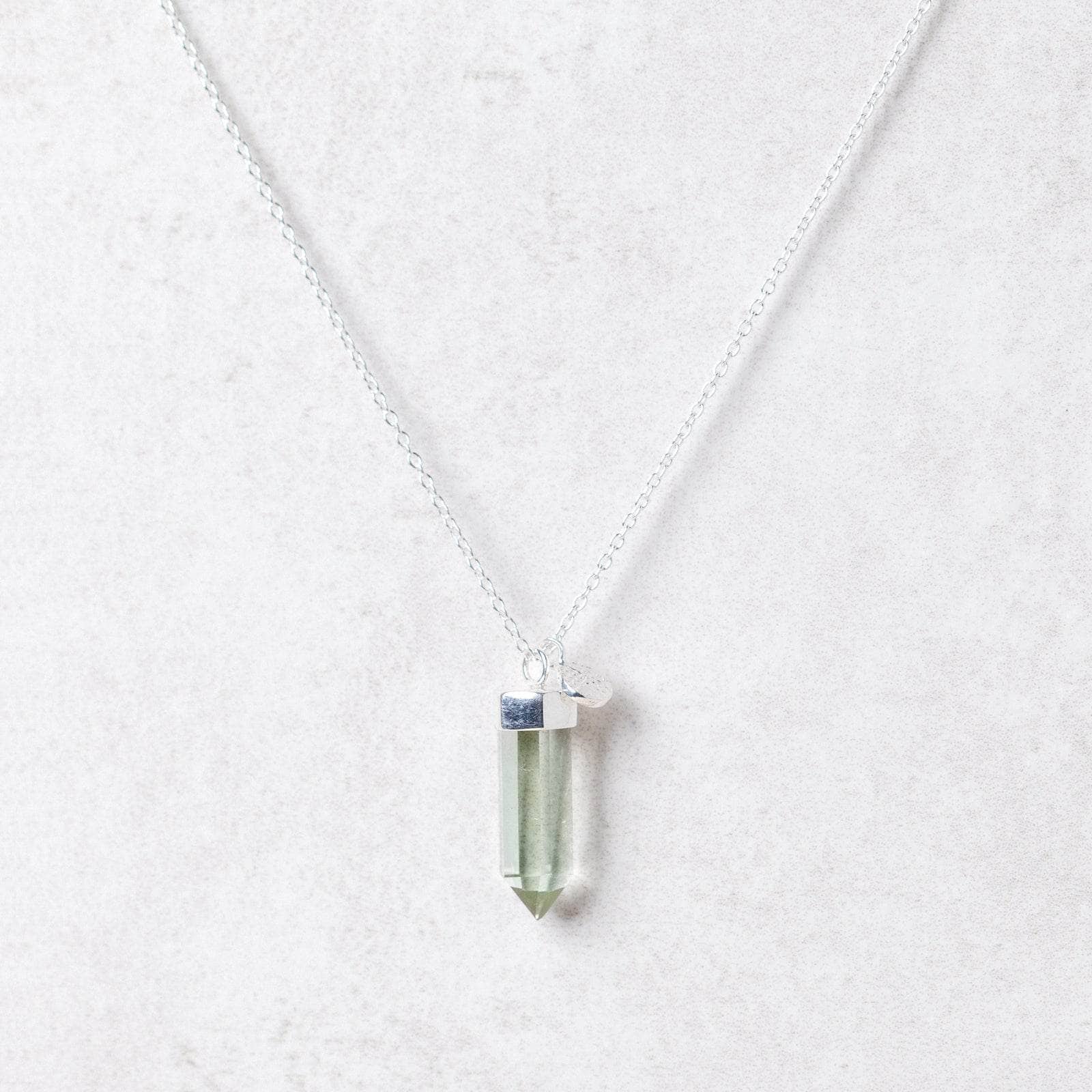 Green Amethyst Crystal Point Necklace、mySite、hinf8tx79