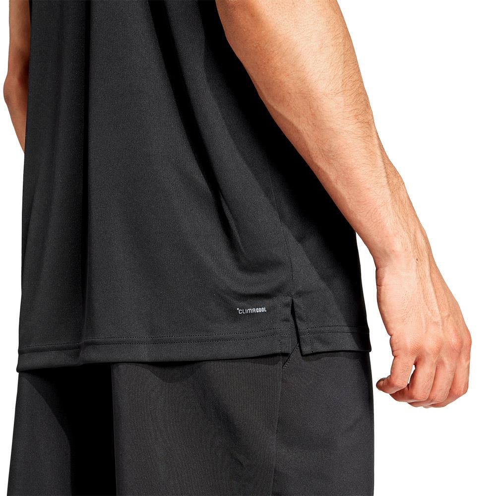 adidas Men's Club 3 Stripe Polo - Black