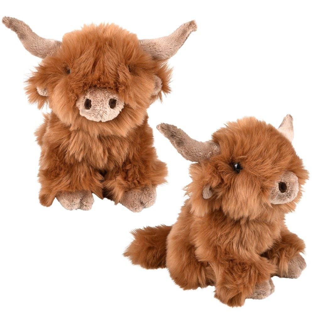 Small Plush Sitting Highland Cow Heirloom Collection 7、mySite、g9winljtr