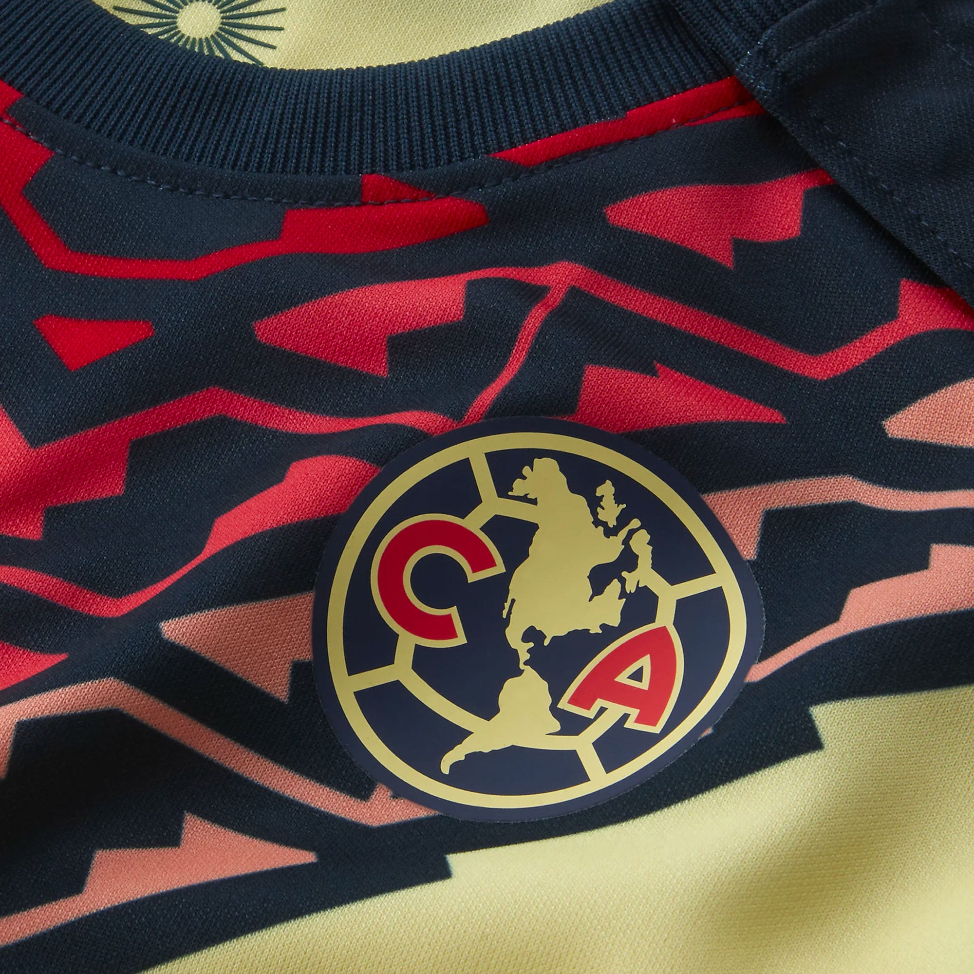 Nike Kids Club America 2021/22 Home Mini Kit Lemon Chiffon/Armory Navy、mySite、noshort