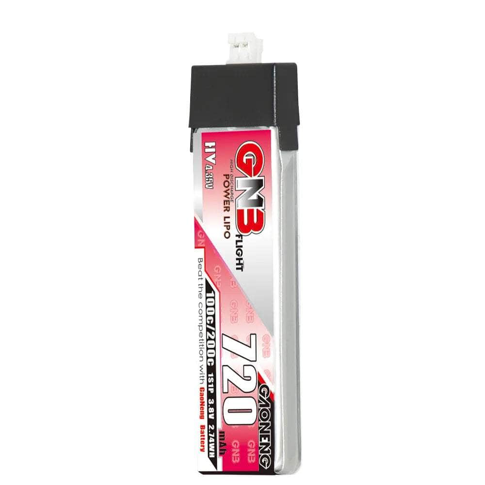  Gaoneng GNB 3.8V 1S 720mAh 100C LiHV Whoop/Micro Battery w/ Plastic Head - PH2.0、mySite、merchandisen