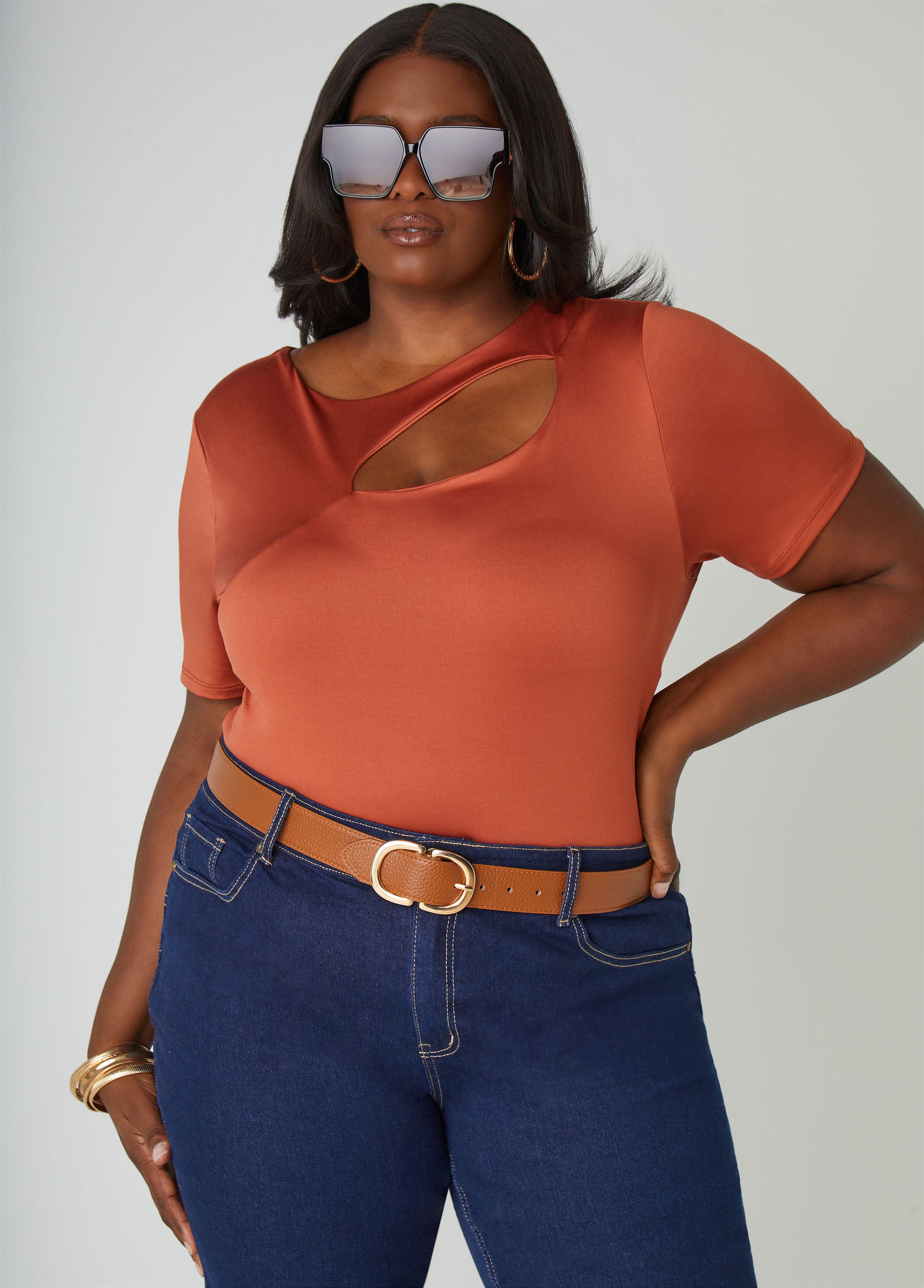 Cutout Stretch Knit Top、mySite、bengalsvssteelers