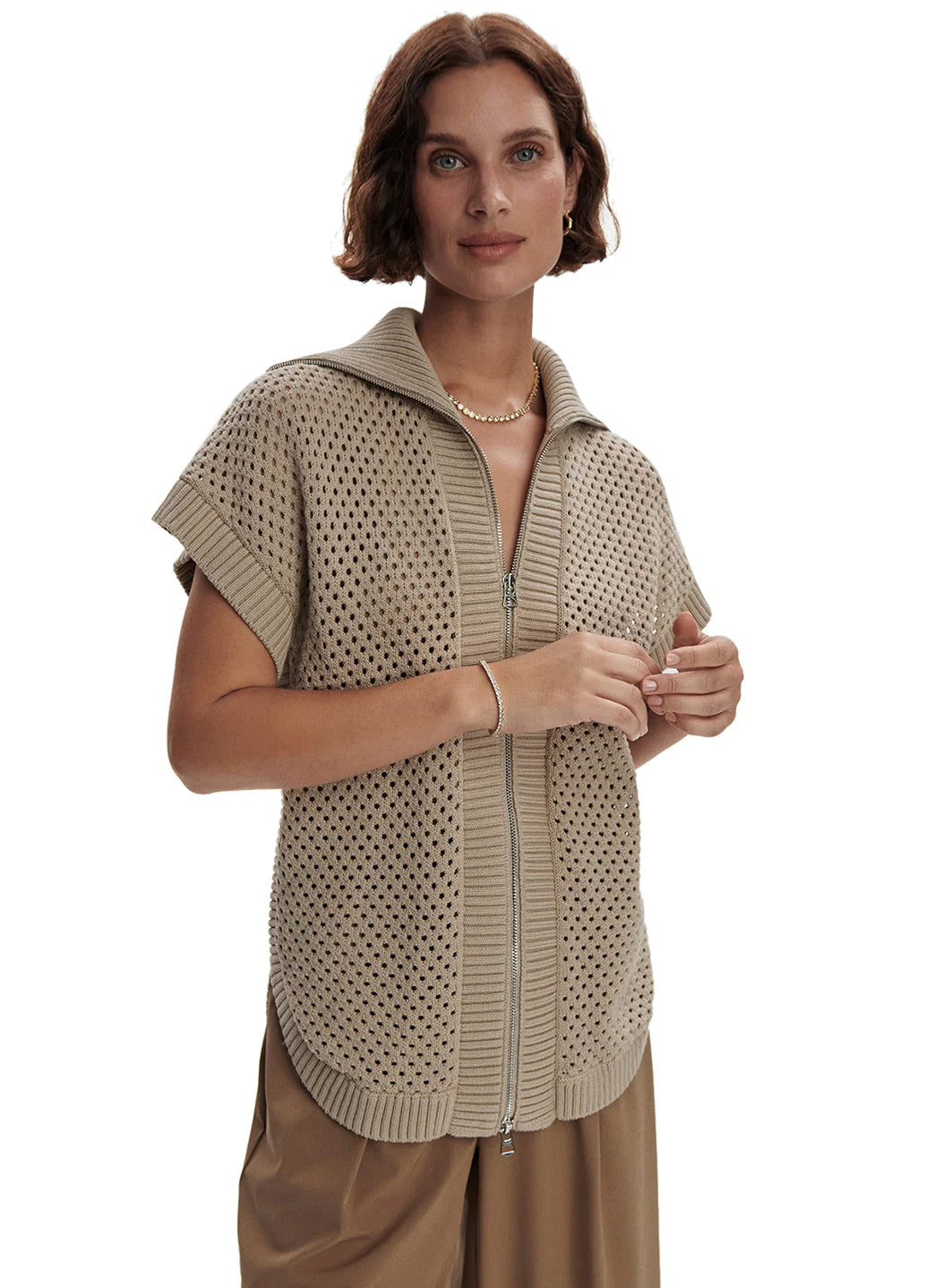 Varley Gianna Zip Through Sweater Vest、mySite、lovesweatpilates