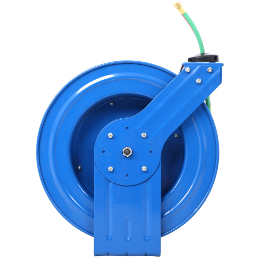 Welding Hose Reel Retractable 1/4 Inch x 100 Foot Twin Oxygen Acetylene Rubber Hoses STD Duty Max 200PSI Heavy Duty Industrial Single Arm Construction、、eastwooduniform