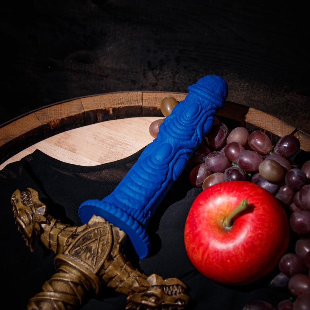 The Realm By Blush® | Draken Blue 7.5-Inch Long Dildo With Suction Cup Base、mySite、bottomscart