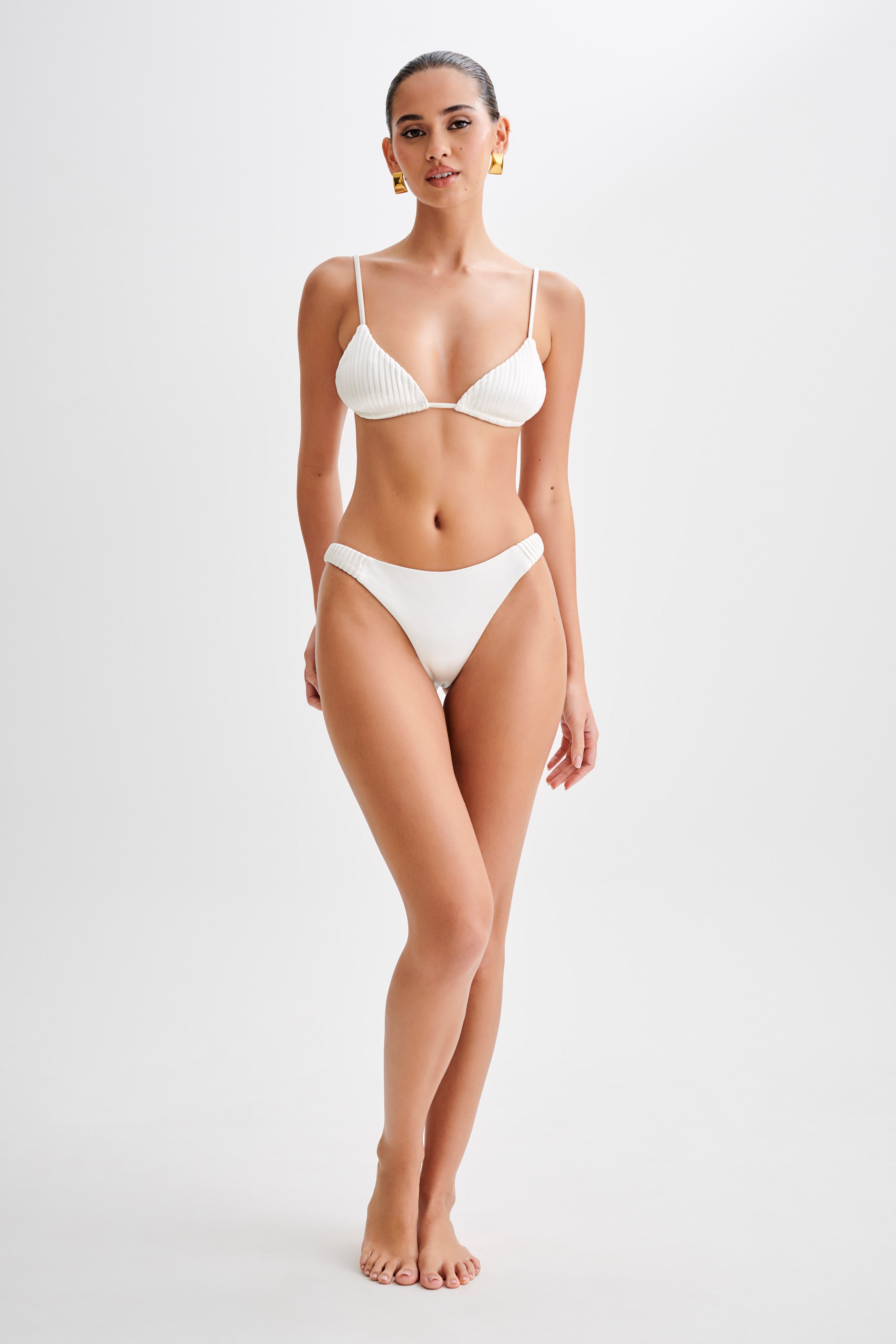Michelle Cheeky Bikini Bottom - Ivory、mySite、solidvoid