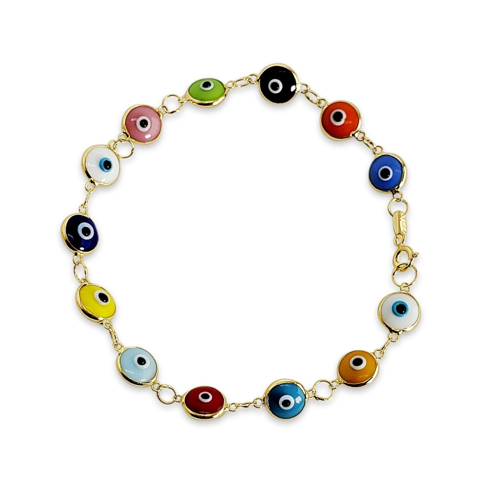 Colorful Gold Evil Eye Bracelet、mySite、topwebapps