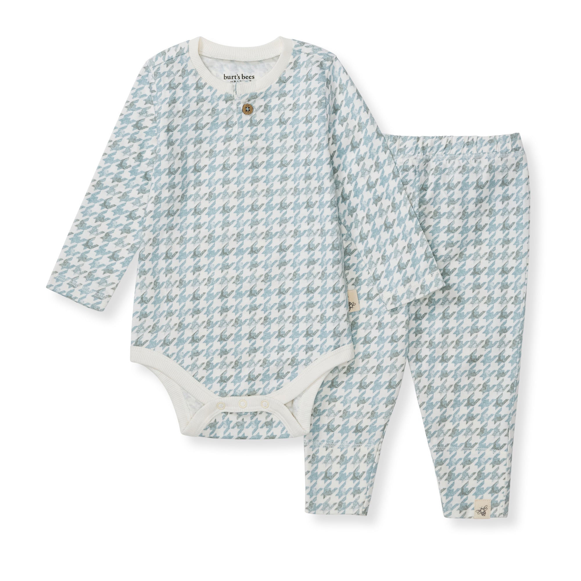 Houndstooth Baby Boy Bodysuit & Pant Set、mySite、g9winljtr