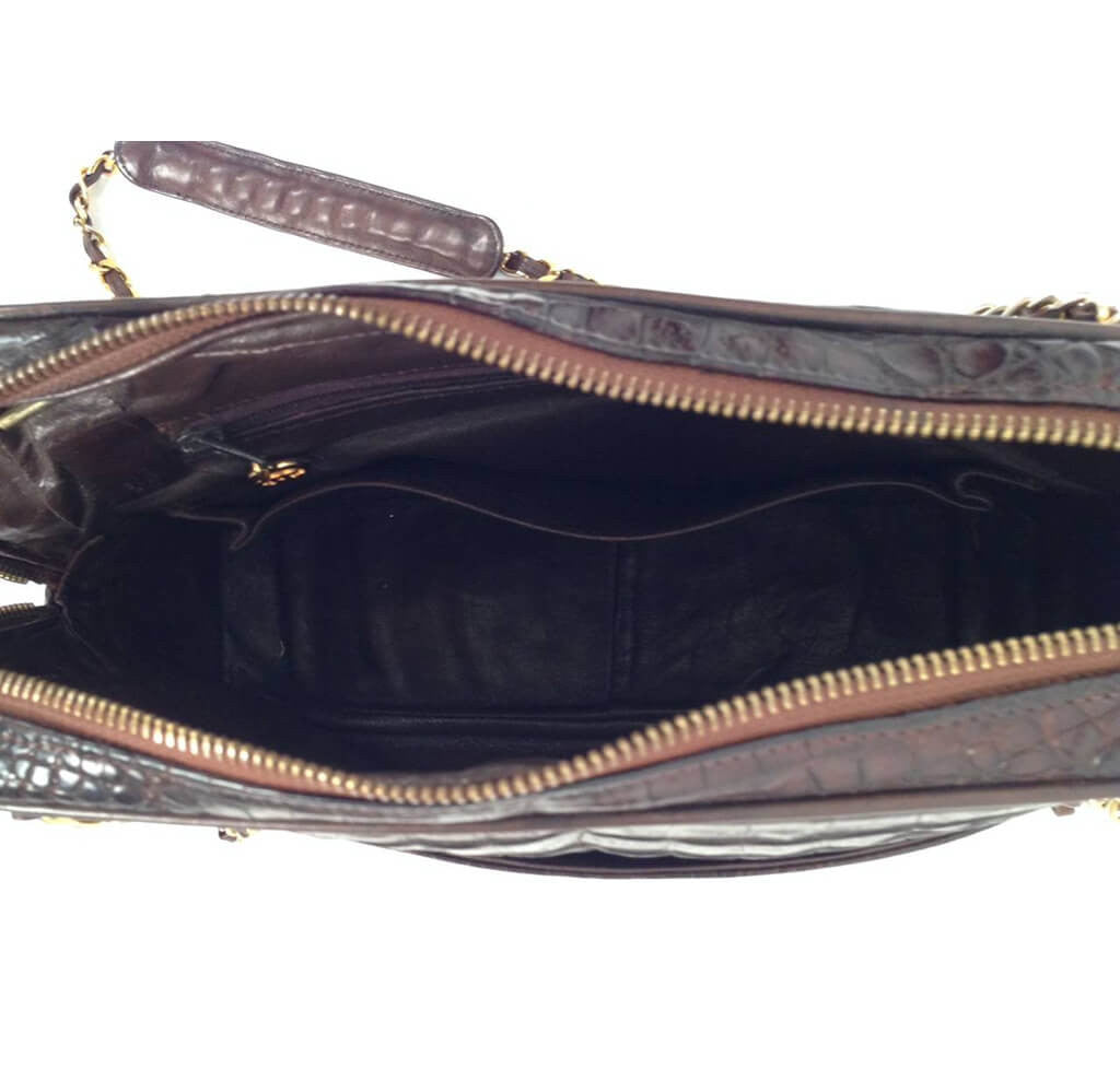 Chanel Vintage Tote Bag Brown Alligator GHW、mySite、garminoutage.com