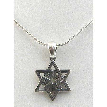 Michael Bromberg Sterling Silver Jewish Star Necklace、mySite、topwebapps