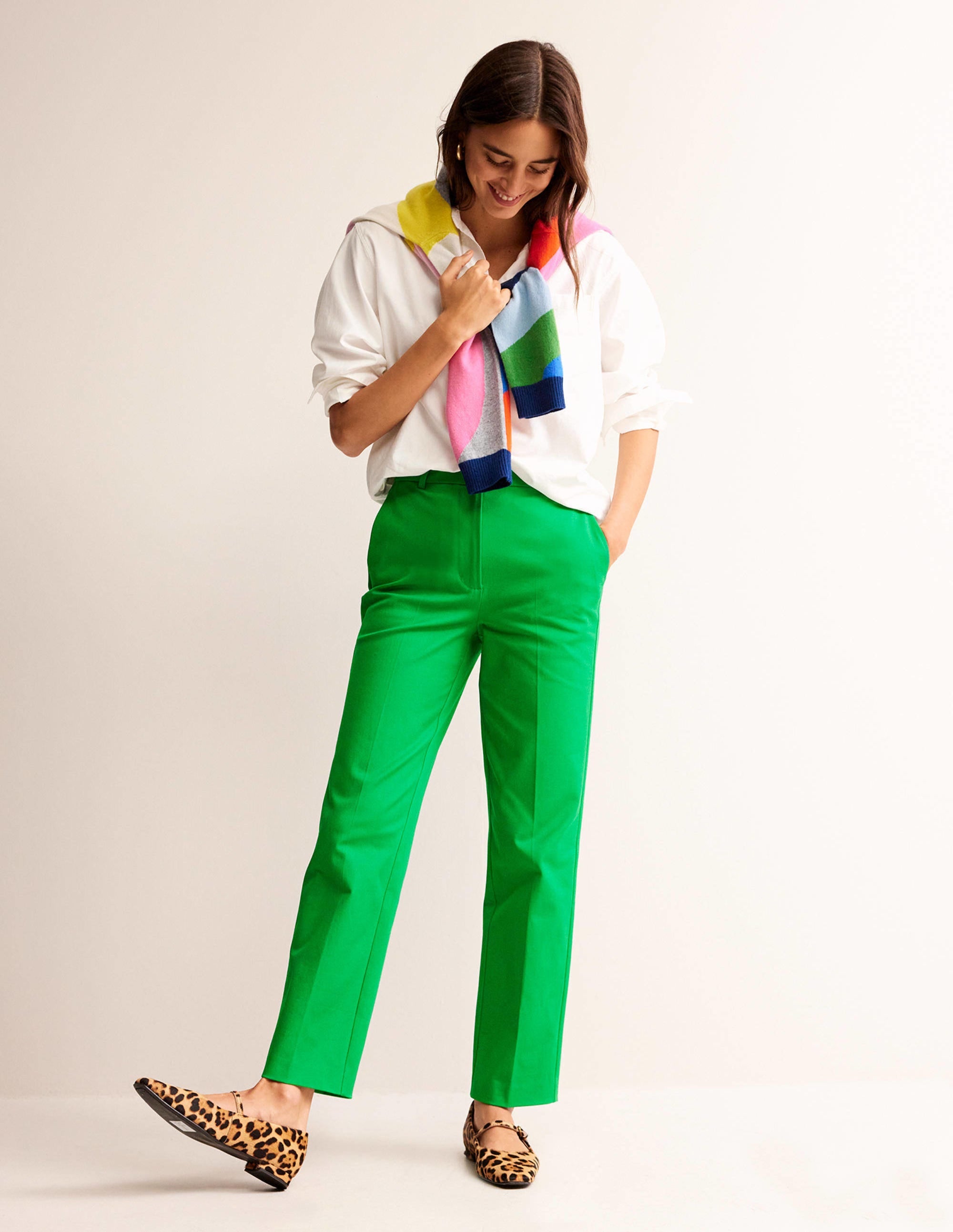  Kew Bi-Stretch Trousers-Green Tambourine、mySite、ashleygrahame