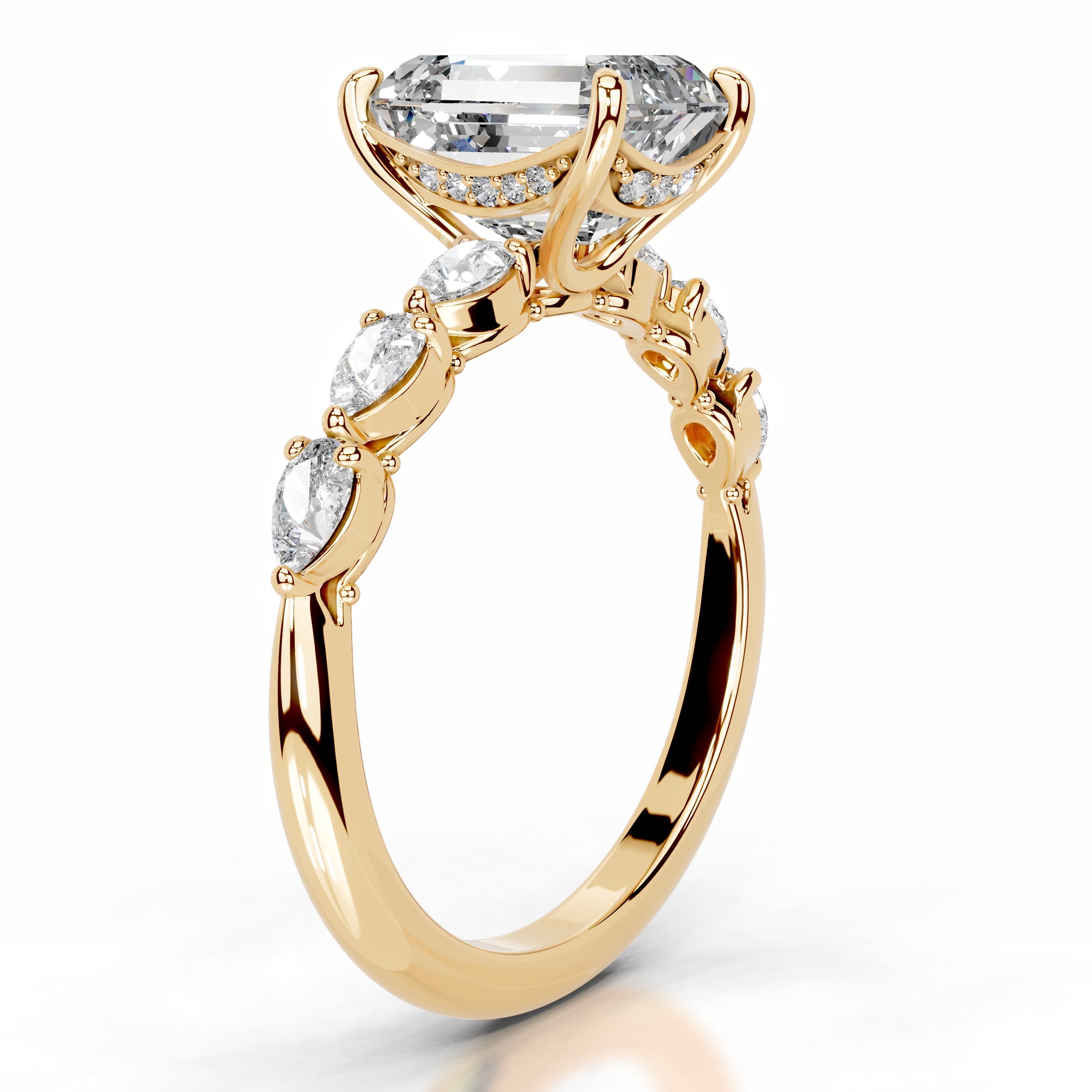Alinta Diamond Engagement Ring - 18K Yellow Gold、mySite、hinf8tx79