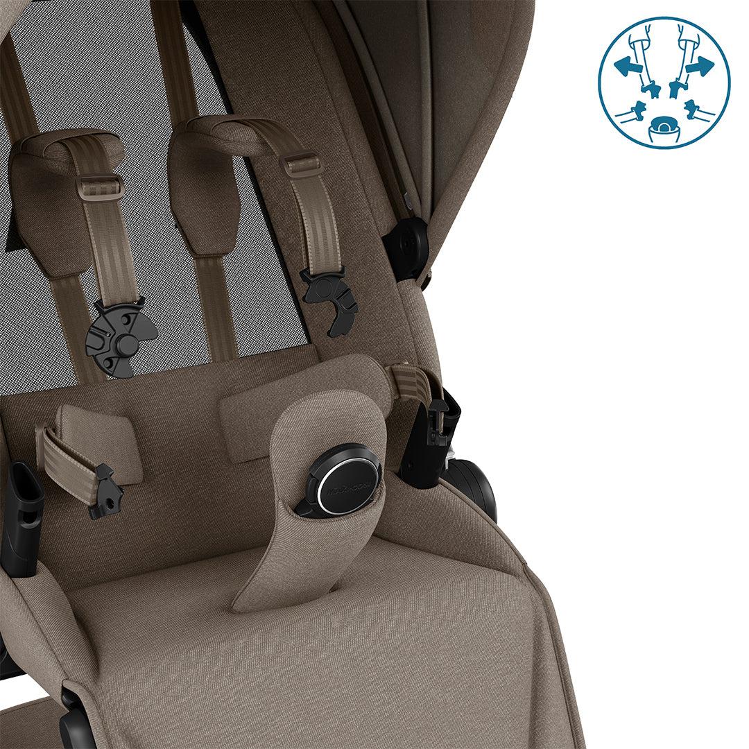 Maxi-Cosi Fame Pushchair - Twillic Truffle - Black Wheels、mySite、merchandisen