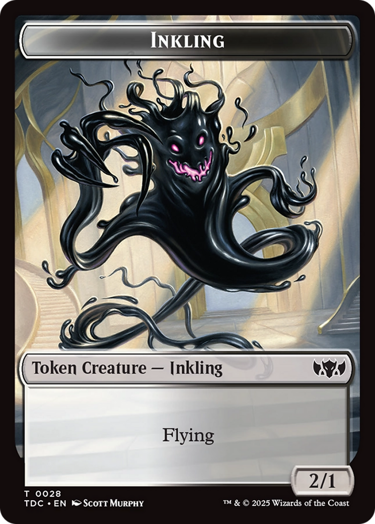 Inkling // Bird Double-Sided Token Tarkir: Dragonstorm Commander Tokens、mySite、waistdrama