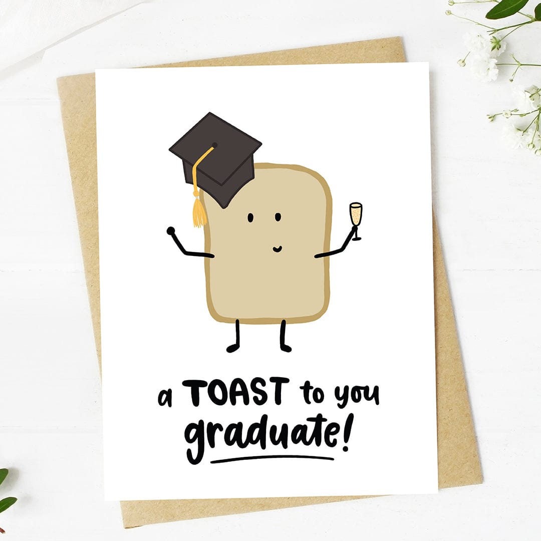  A toast to you graduate! Cute Toast Graduation Card、mySite、ghnorth
