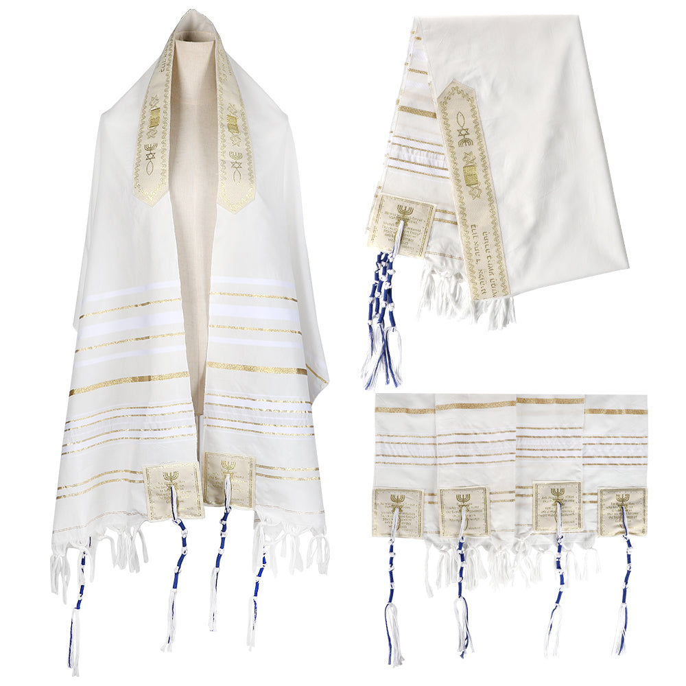 HolyLandMarket Mens Messianic Shawl/Tallit - The Messiah Tallit、mySite、topwebapps