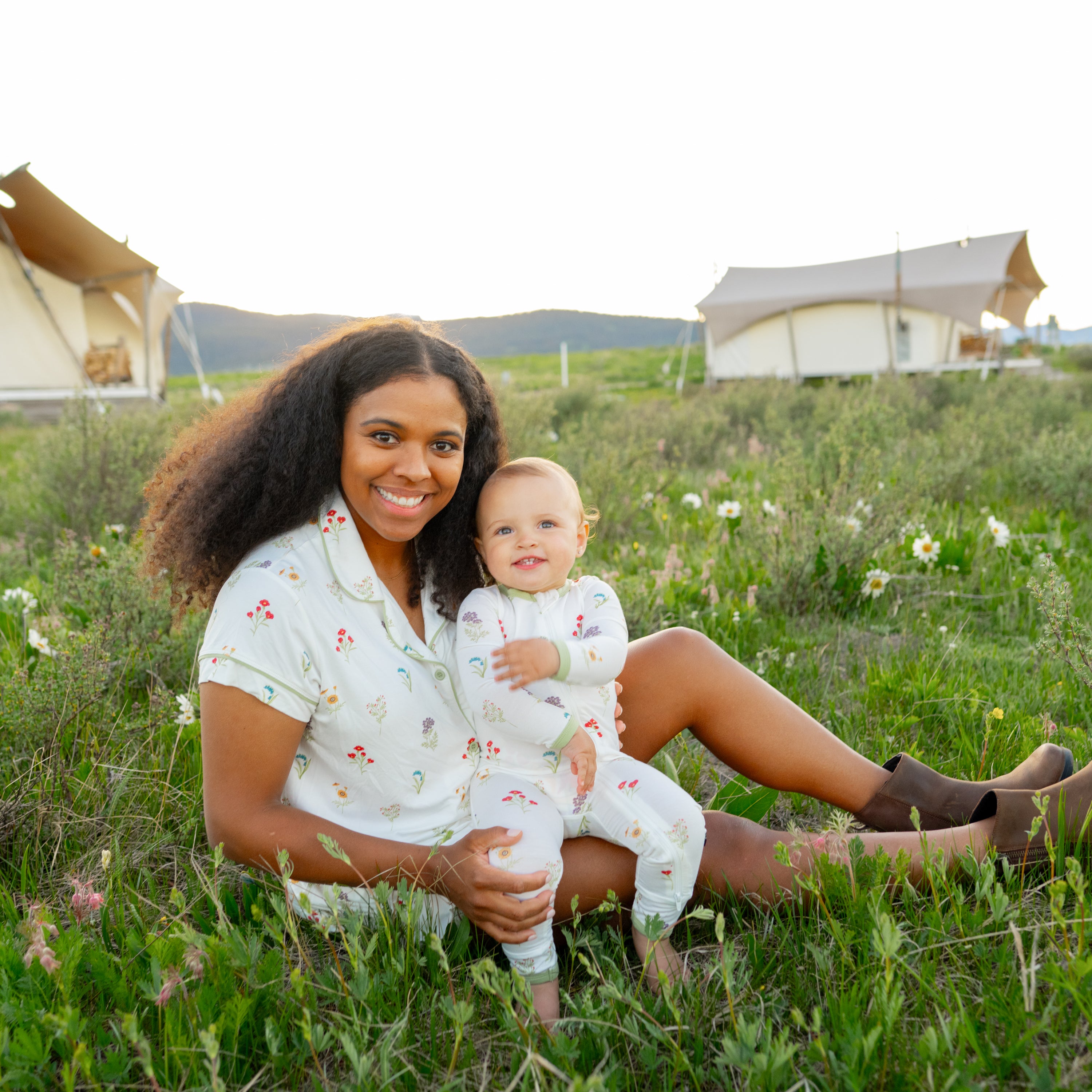  Women’s Short Sleeve Pajama Set in Wildflower、mySite、layawaytickets