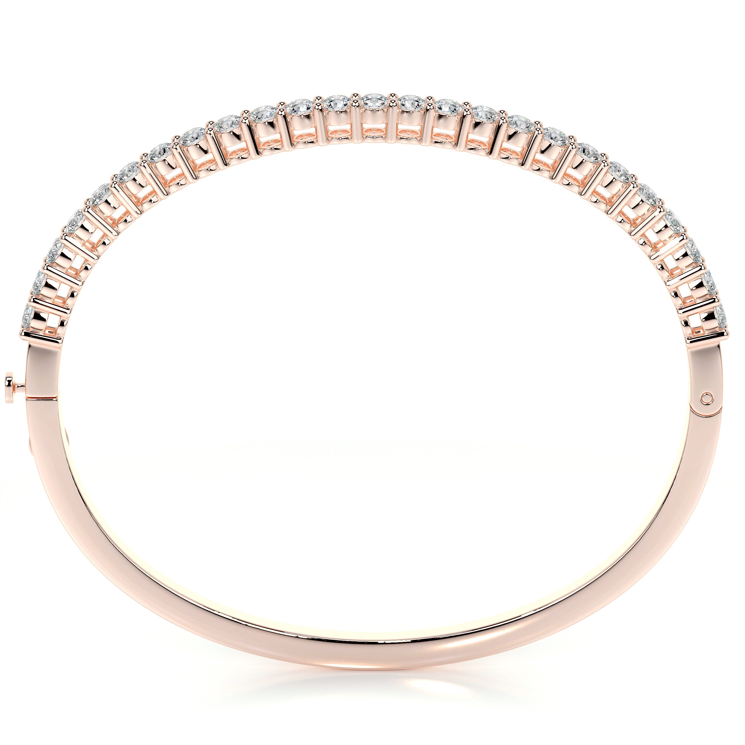 Karla Bangle Diamond Bracelet (2.5 Carat) -14K Rose Gold、mySite、hinf8tx79