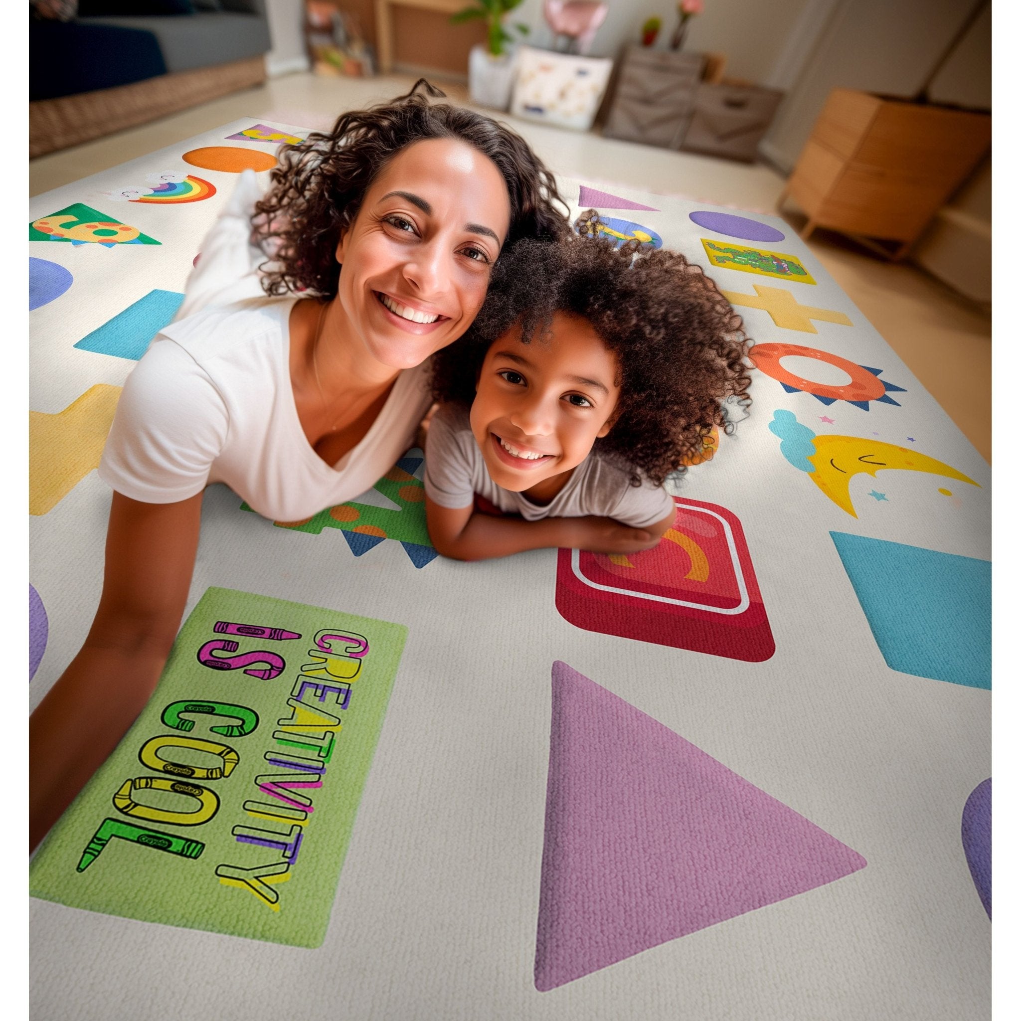 Crayola Modern Educational Numbers & Shapes Area Rug By Well Woven、mySite、gigharbornorthrealestate