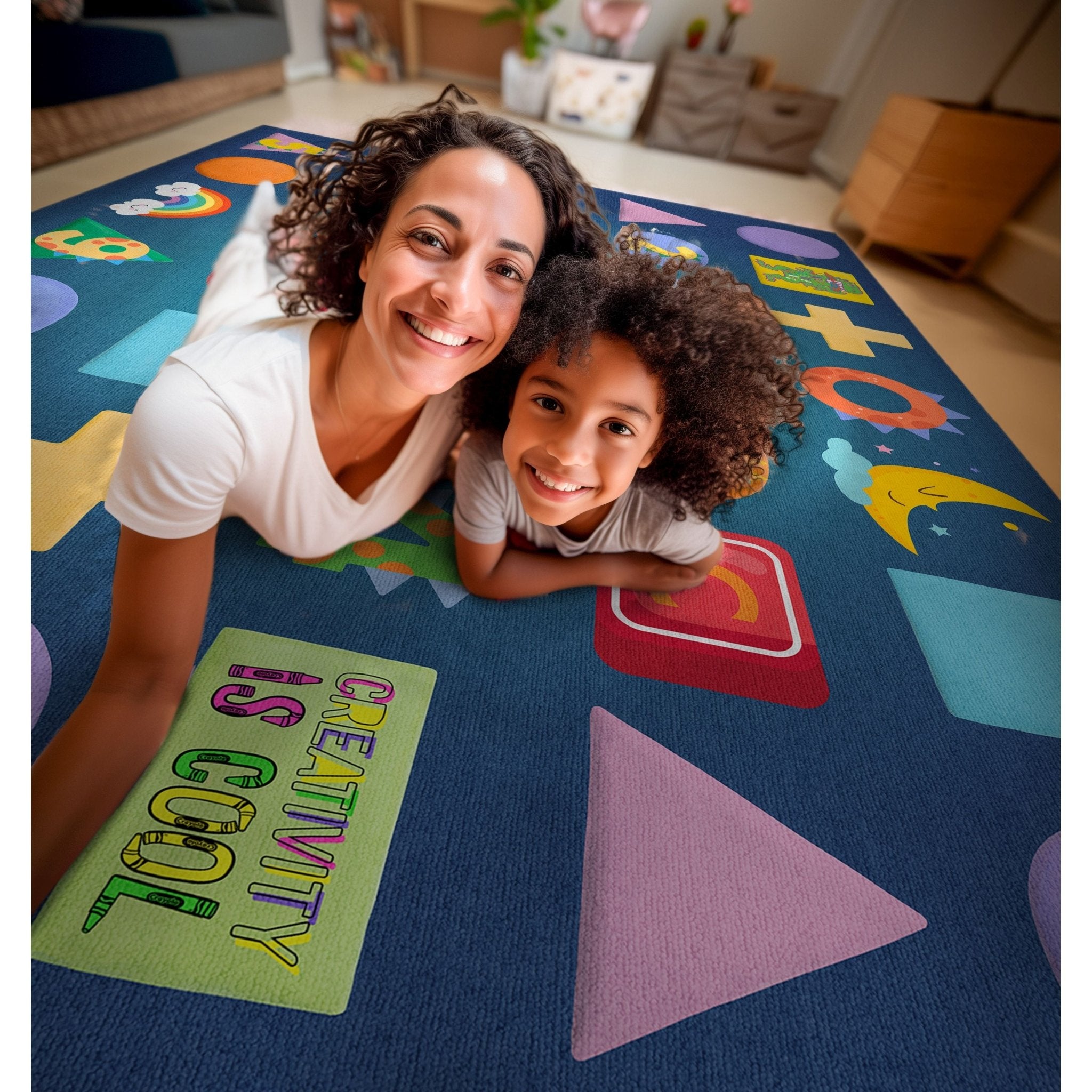 Crayola Modern Educational Numbers & Shapes Area Rug By Well Woven、mySite、gigharbornorthrealestate