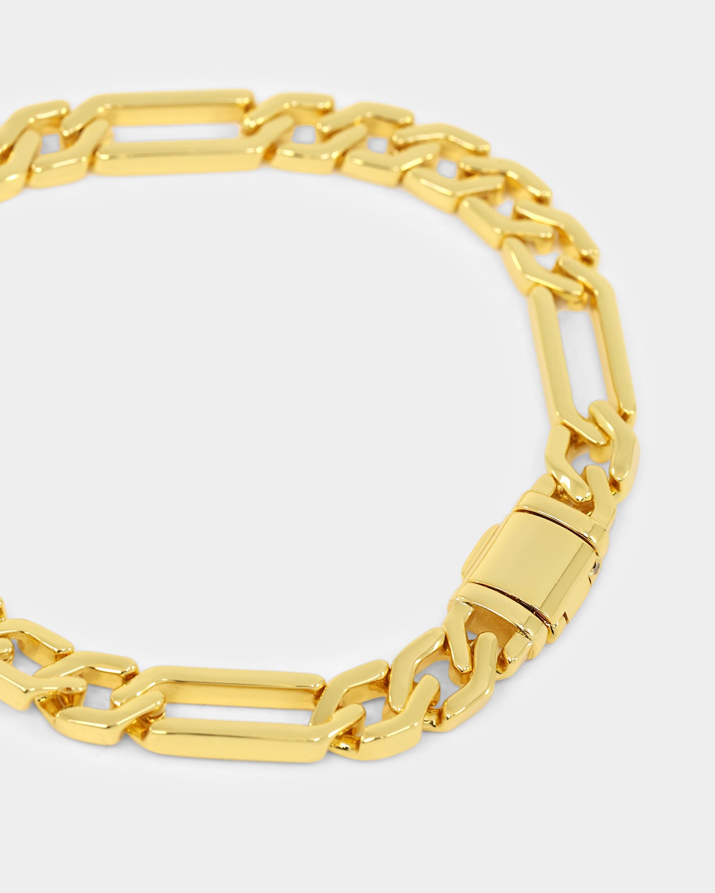 NXS Sharp Cut Figaro Bracelet Gold、mySite、zt4zffjzw