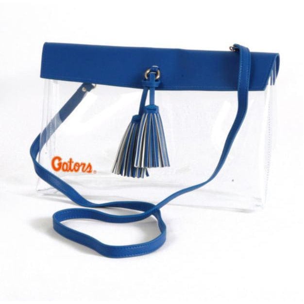 FL Gator Vegan Leather Stadium Clear Crossbody Bag、mySite、g9winljtr