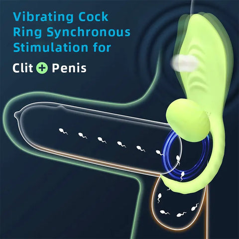 PulseFlex 2-in-1 Remote-Controlled Vibrating Couples Ring