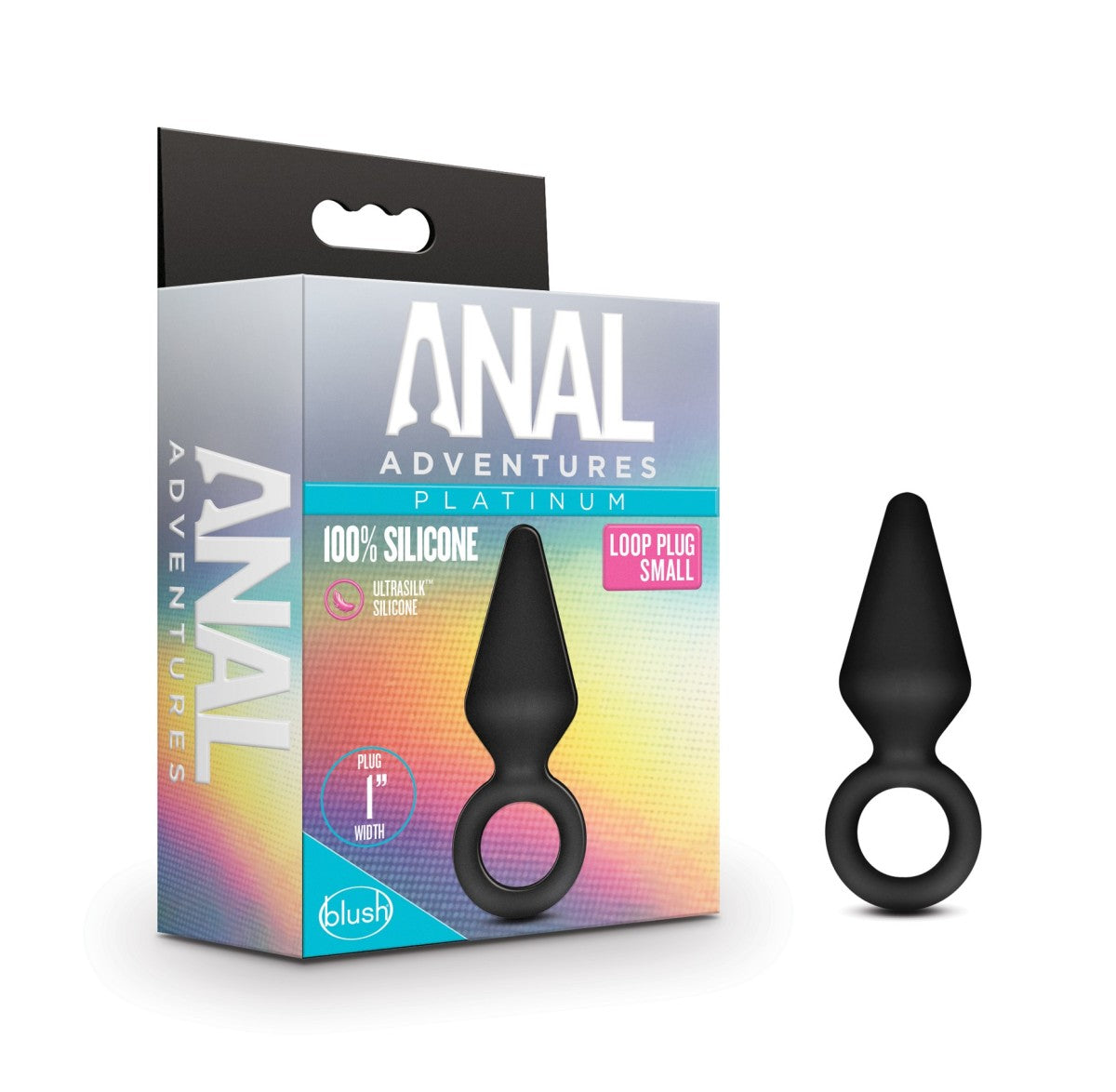 Anal Adventures Platinum By Blush® | Loop Black 3-Inch Anal Plug、mySite、bottomscart