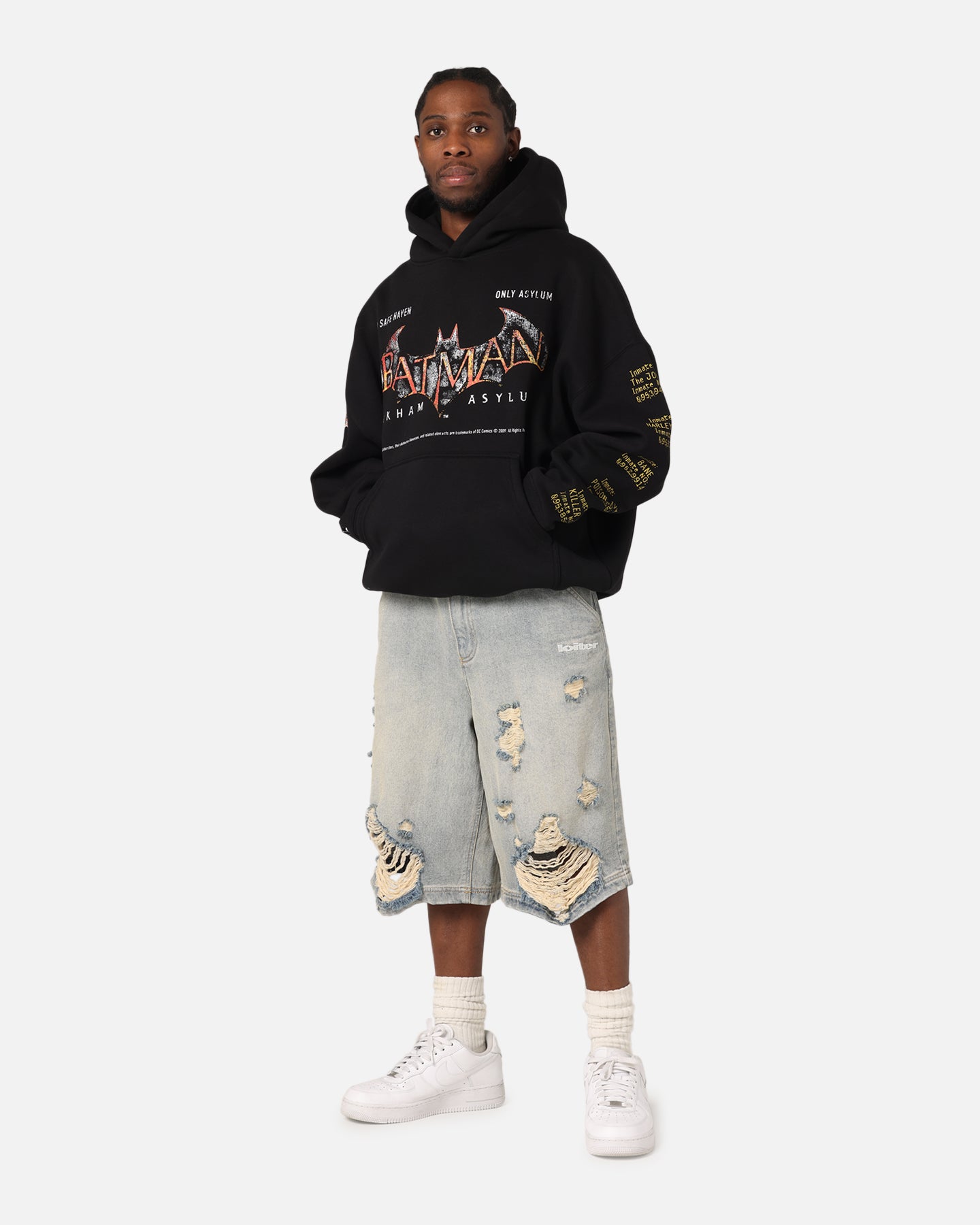 73 Studio X DC Batman Arkham Asylum Premium Hoodie Black、mySite、zt4zffjzw