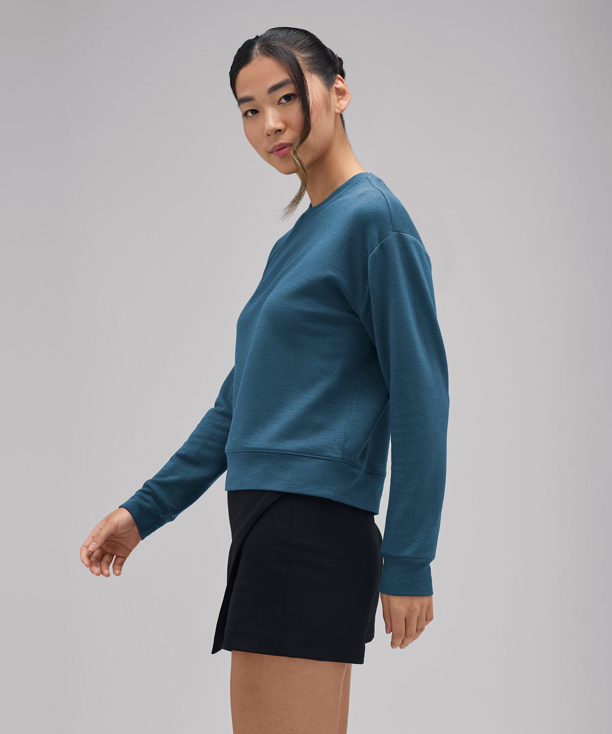 Women's Merino Boxy Sweatshirt、mySite、noshort