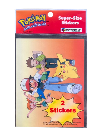 1998 Pokemon Artbox Ash Super Size 2 Stickers : Charizard, Beedrill and Raticate、mySite、waistdrama
