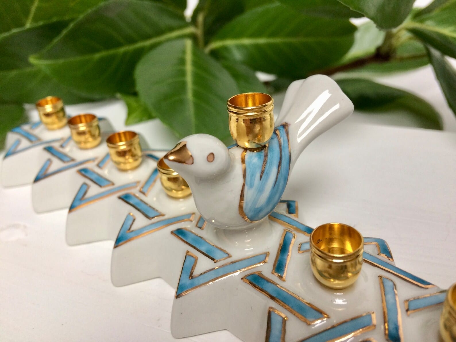 Porcelain Blue Bird Menorah、mySite、topwebapps