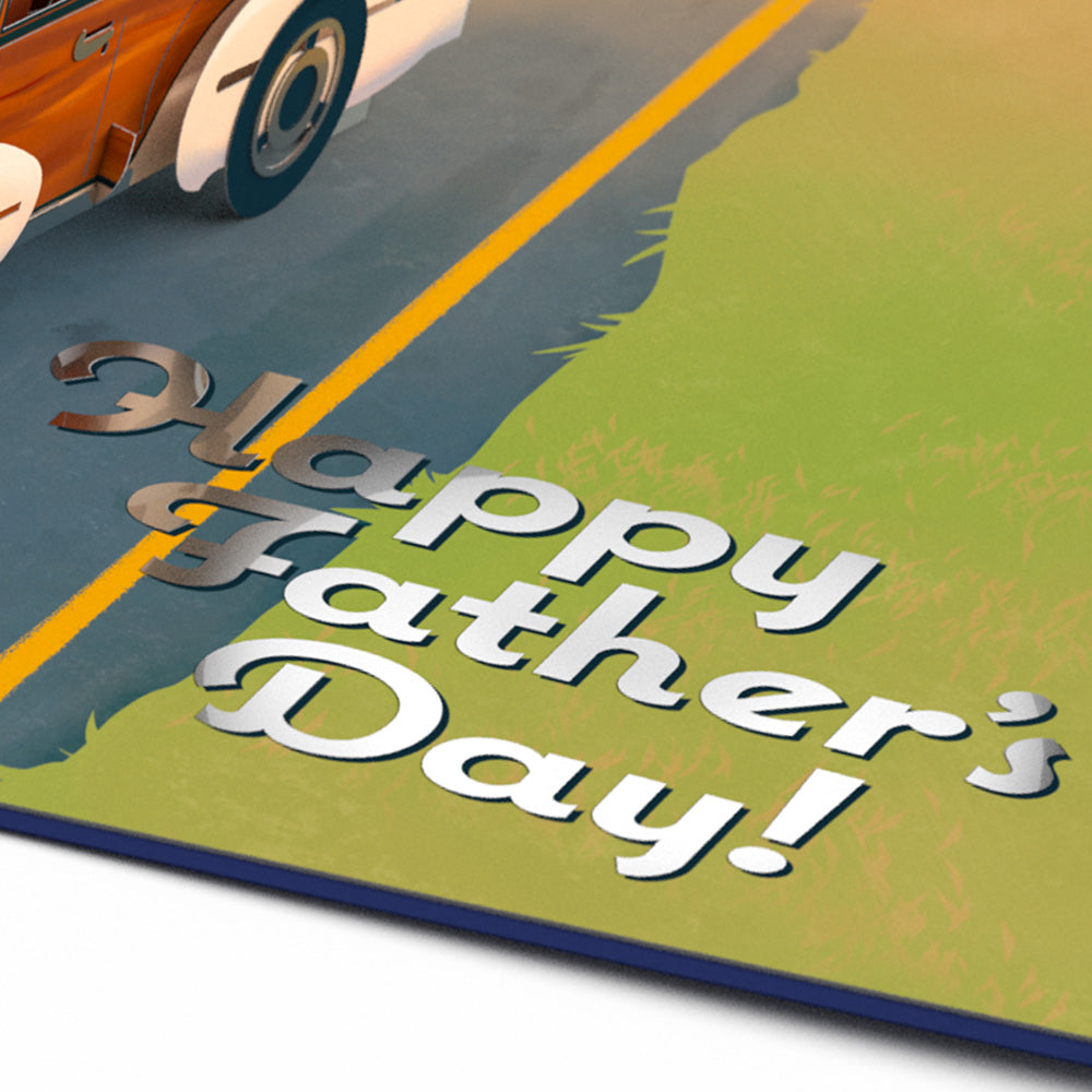 Father’s Day Classic Car Pop-Up Card、mySite、solidvoid