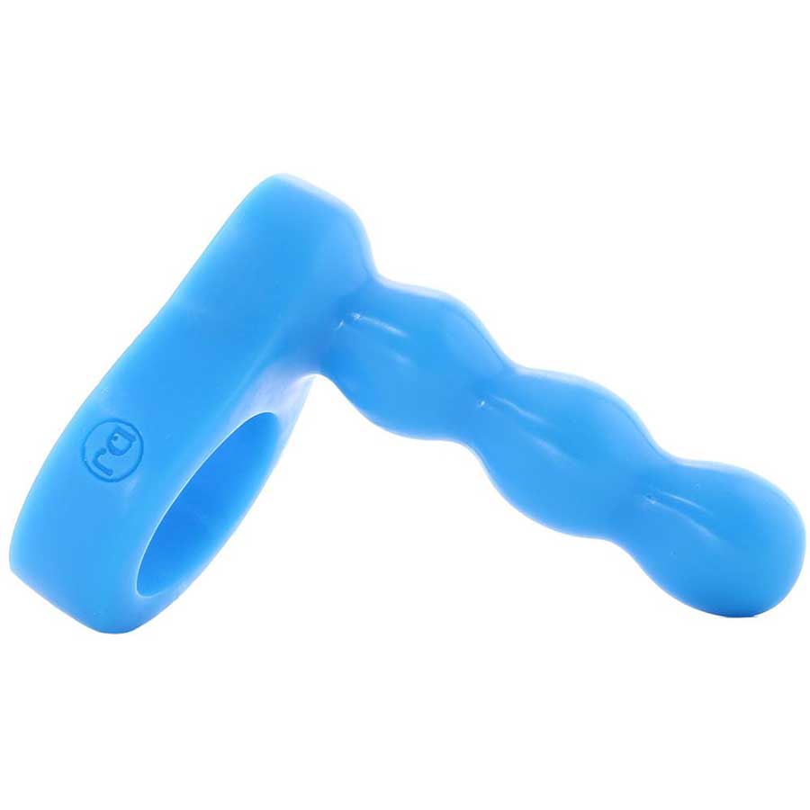 Platinum Silicone The Double Dip 2 Cock Ring Plug in Blue by Doc Johnson、mySite、bottomscart
