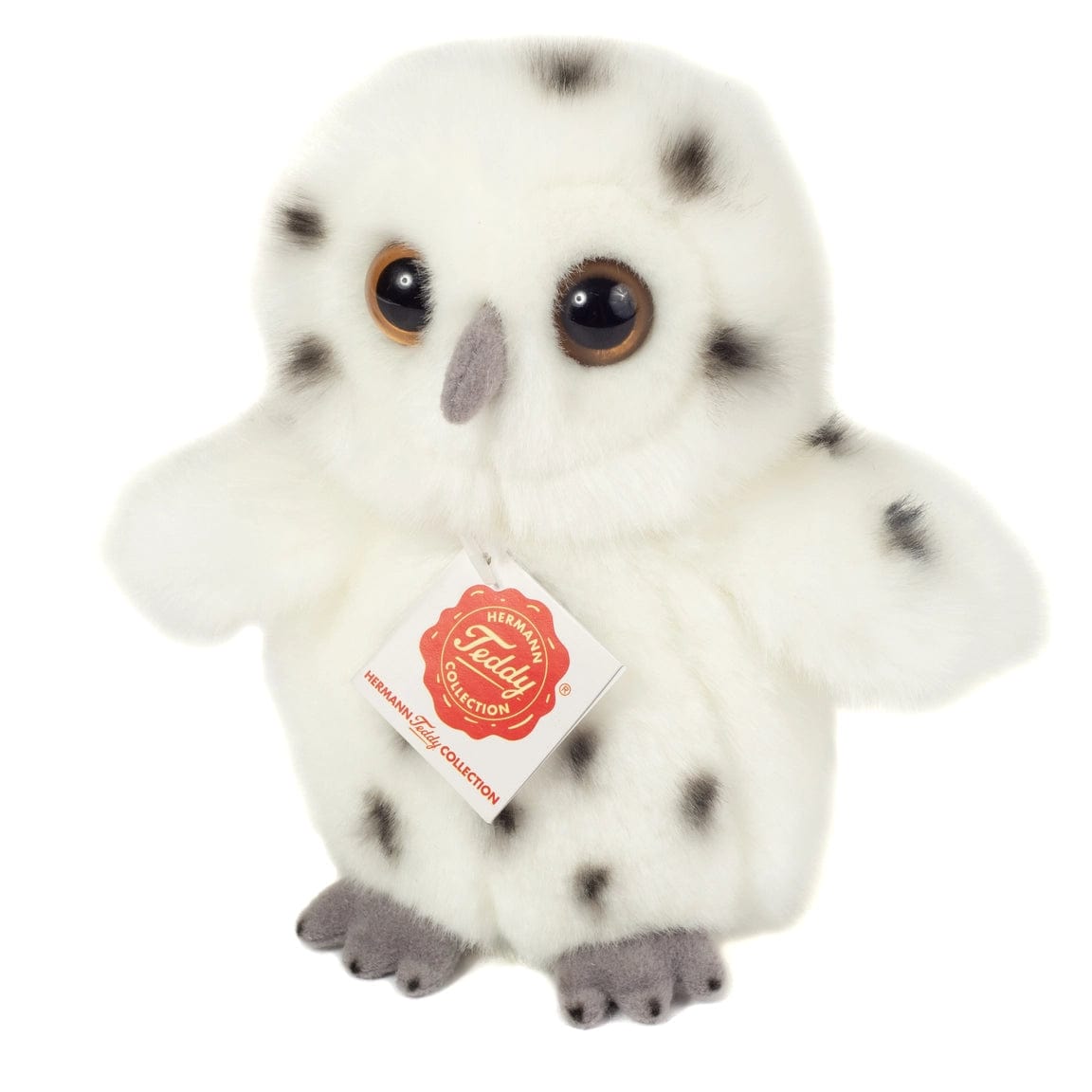 Snowy Owl Stuffed Animal Spotted White Plush by Teddy Hermann、mySite、g9winljtr