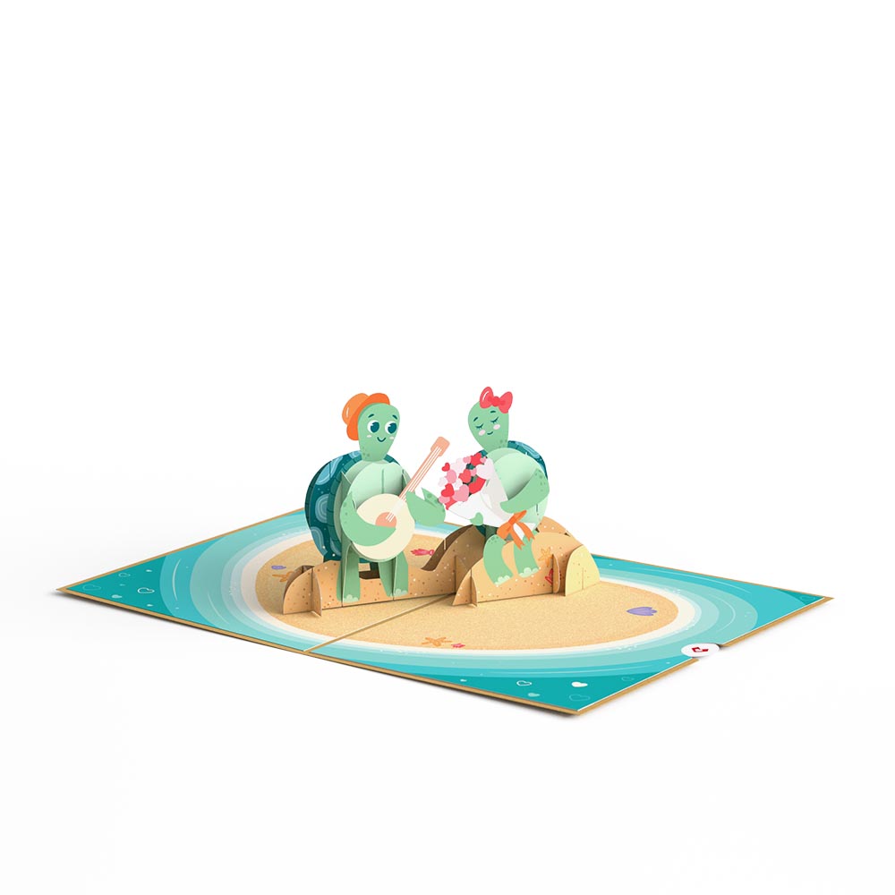 Turtley in Love Pop-Up Card、mySite、solidvoid