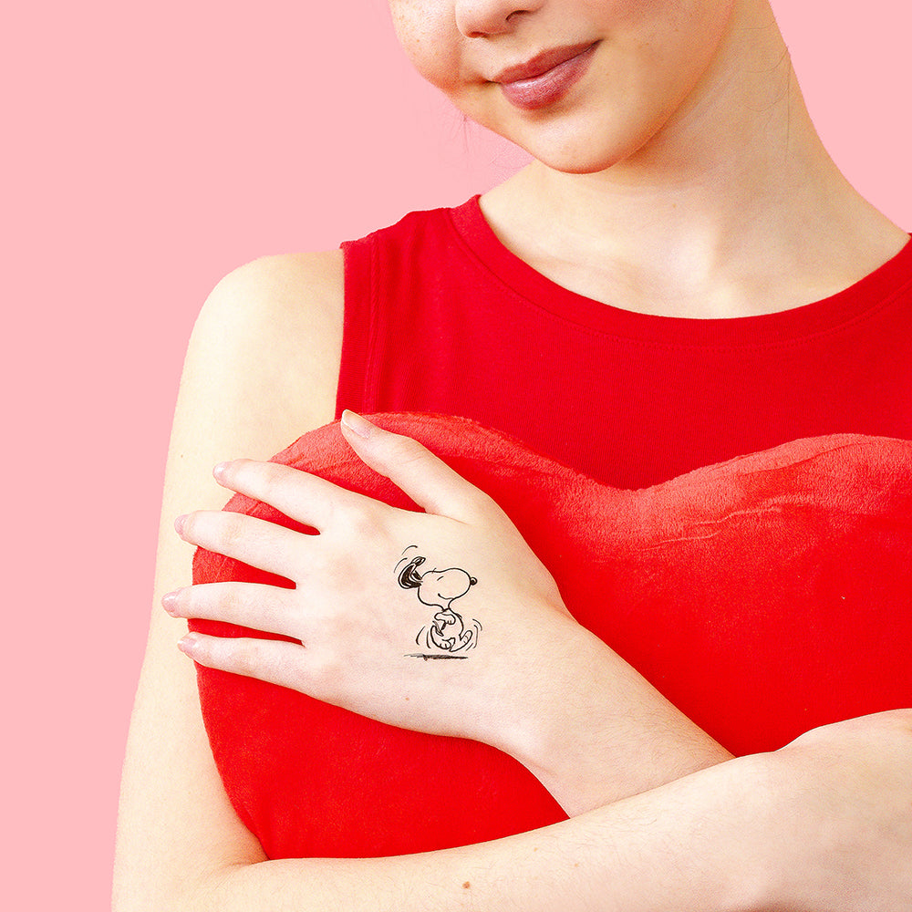  Peanuts Snoopy Dancing Tattly Temporary Tattoos、mySite、ghnorth