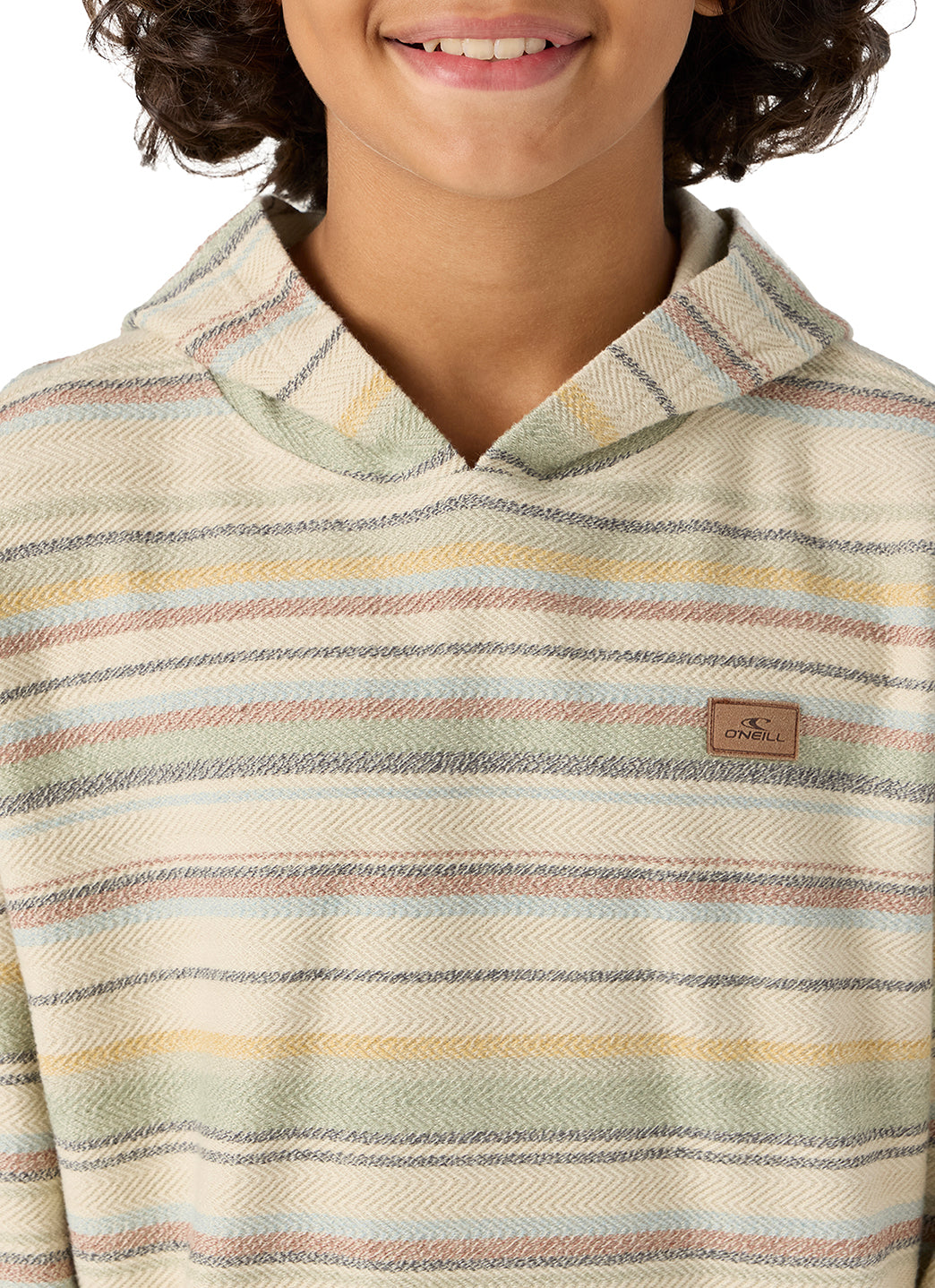 O'Neill Boys' Bavaro Stripe Pullover Hoodie (Big Kid)、mySite、noshort