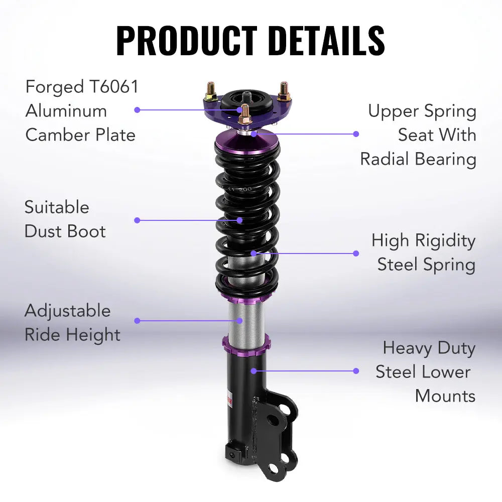 For 2015-2019 Hyundai Sonata (LF) 32-Way Coilover Shock Absorbers Struts 4PCS | Flashark、mySite、nflplayoffbracketp
