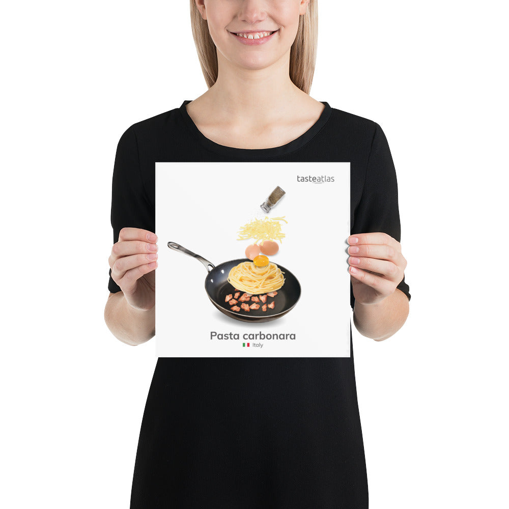 Pasta Carbonara Poster (in)、mySite、camillekostekn