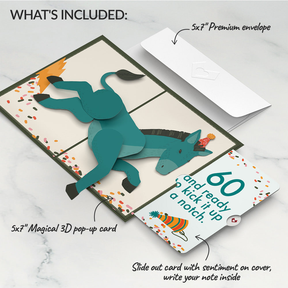 Kick Ass Birthday Pop-Up Card and 60th Kick It Up Sentiment Set、mySite、solidvoid