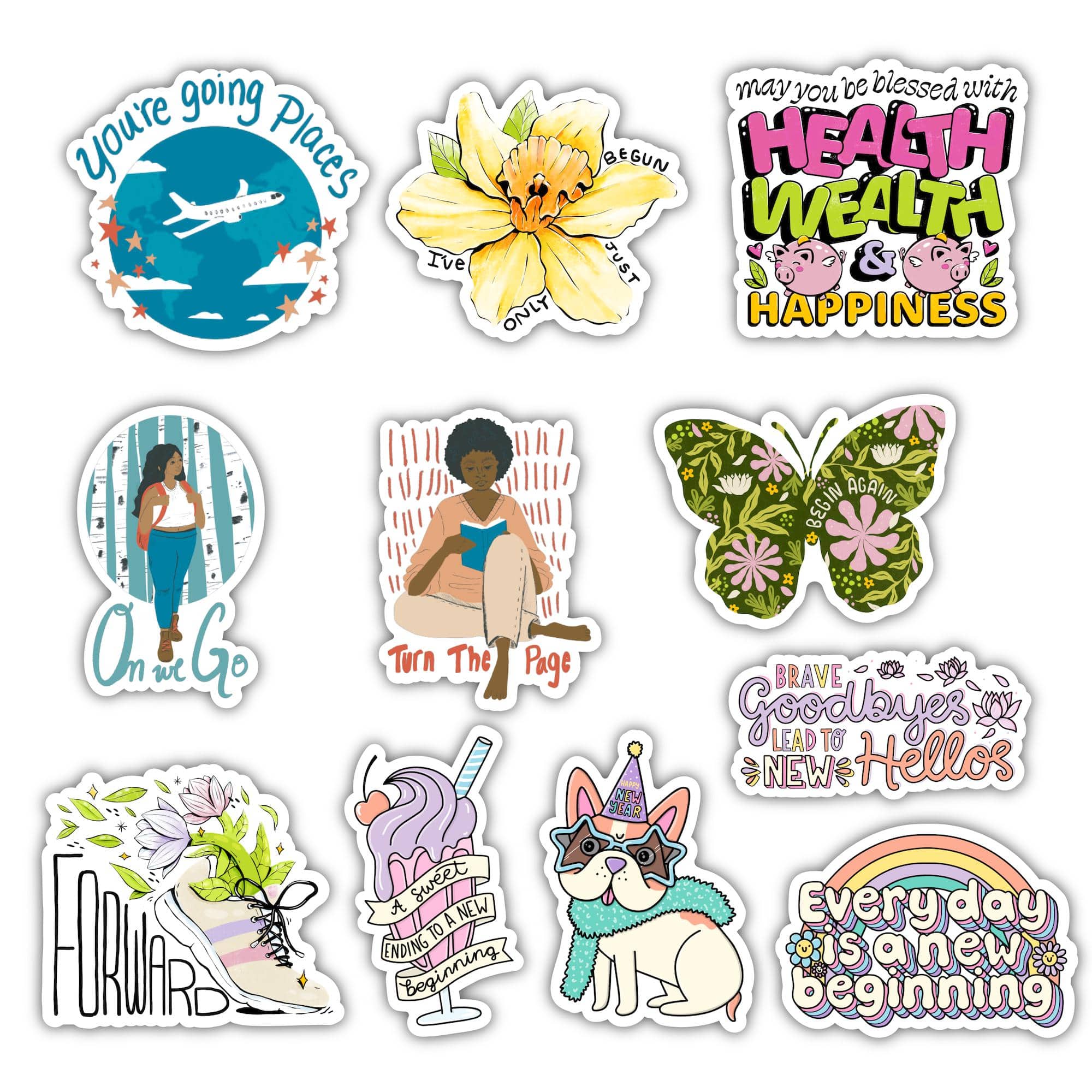  New Beginnings Stickers 11 Pack、mySite、ghnorth