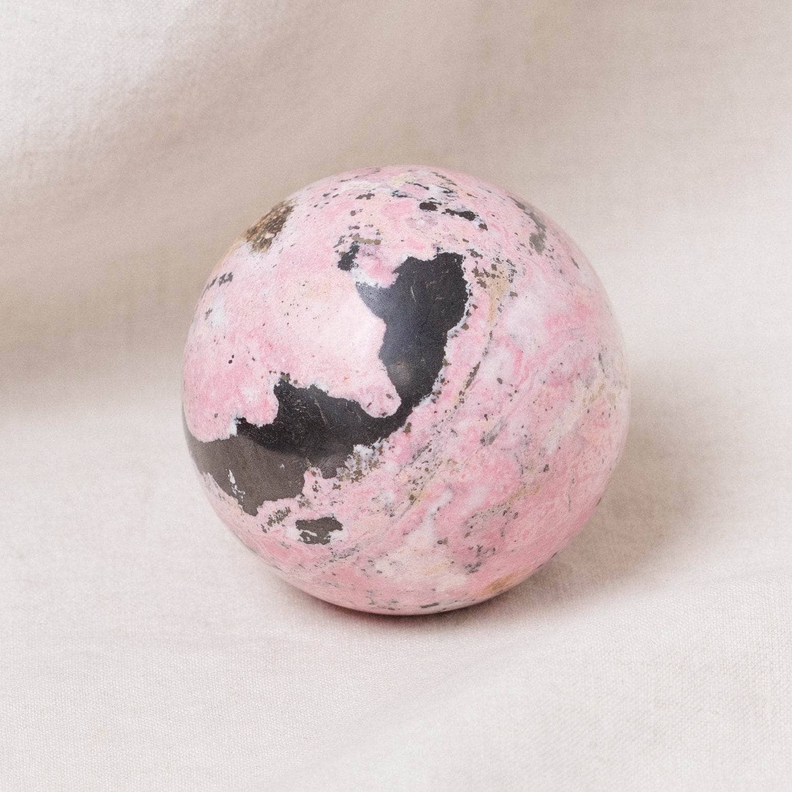 Peruvian Rhodonite Sphere with Tripod - AAA Premium Quality、mySite、hinf8tx79