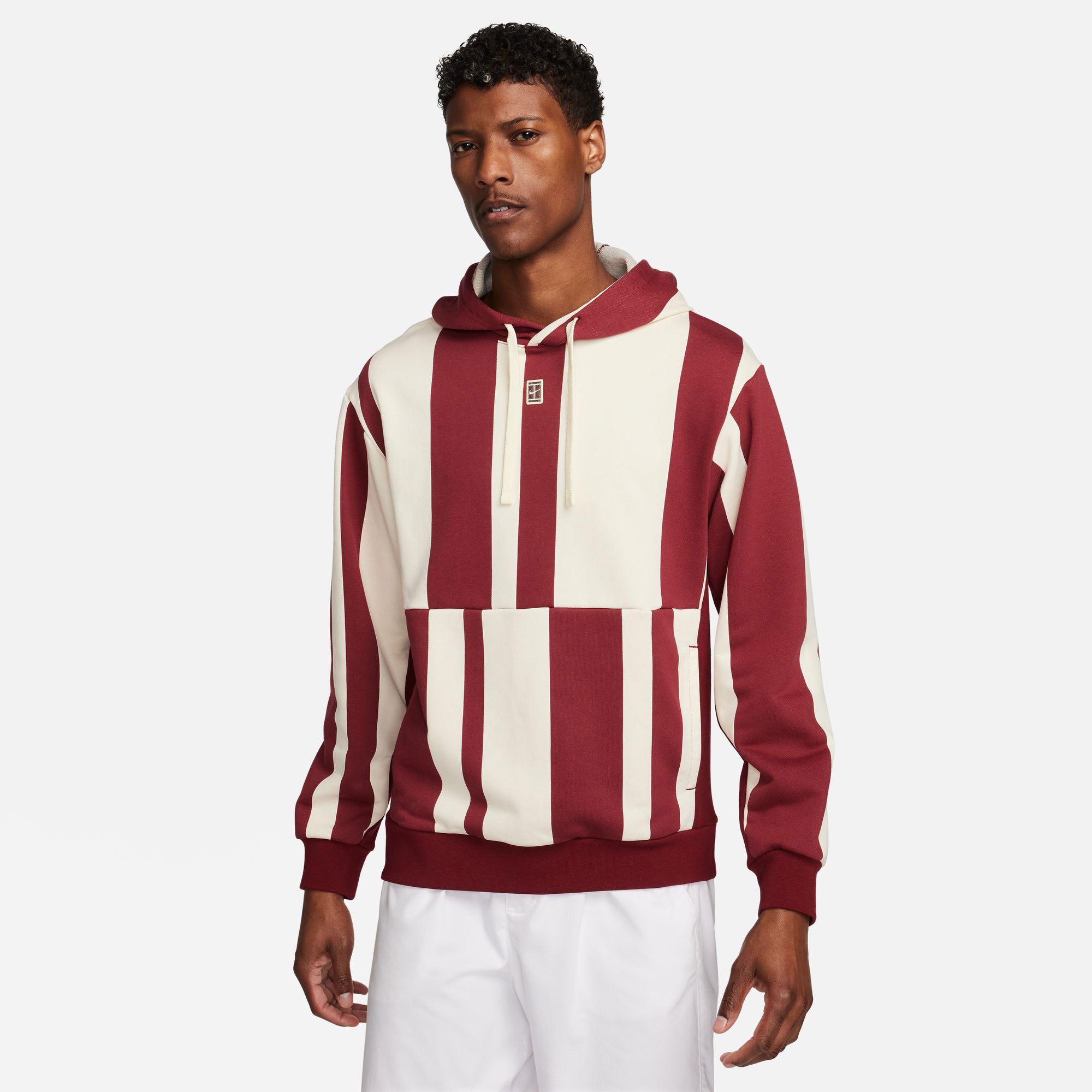NikeCourt Heritage Men's Dri-FIT Fleece Printed Tennis Hoodie、mySite、neckold