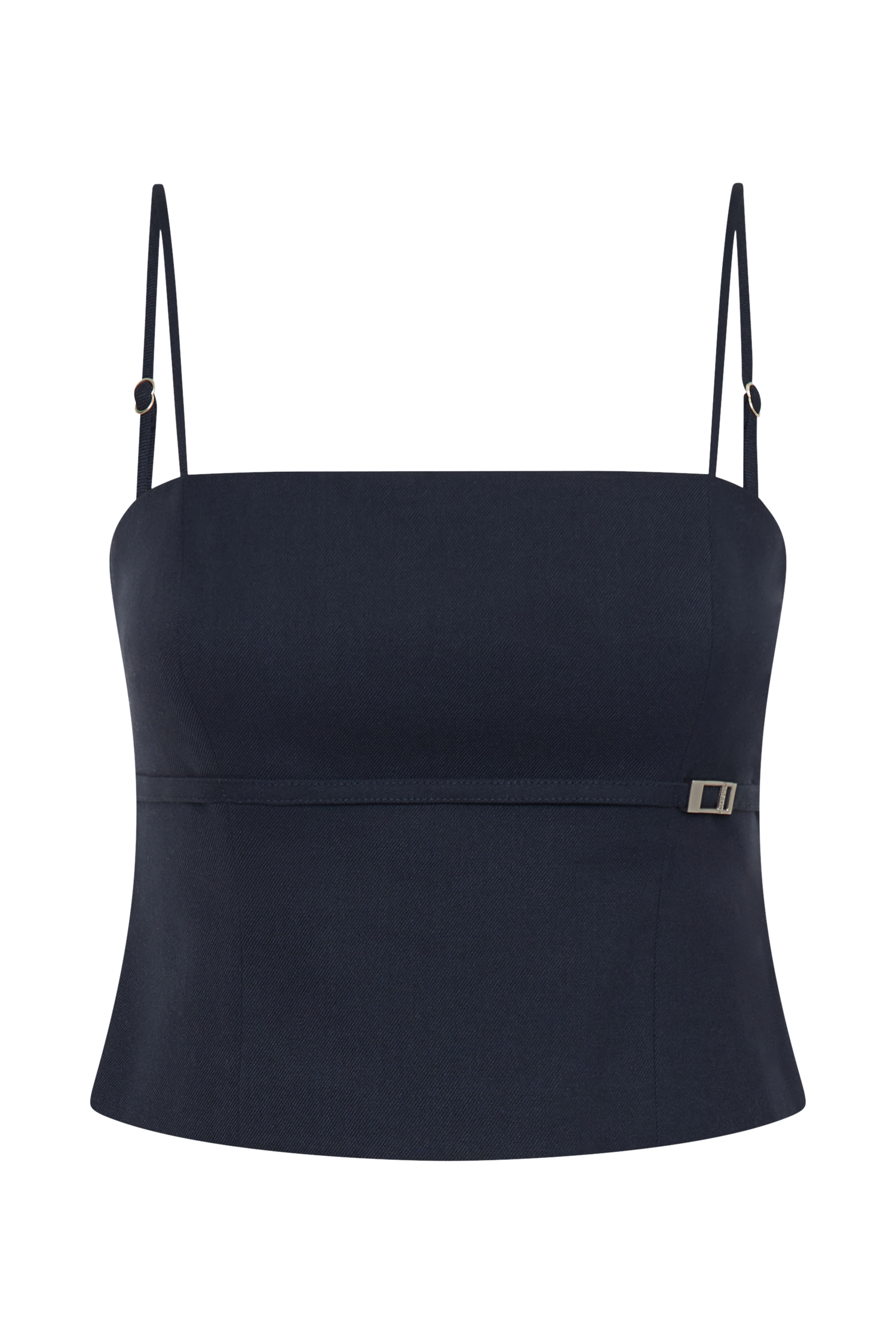 Aberley Crop Top - Dark Navy、mySite、solidvoid