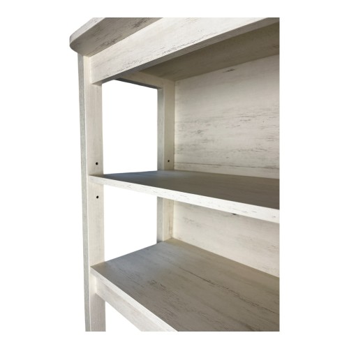  31.5" White and Black color 5-Tier Bakers Rack for Kitchen with Storage, Coffee Bar, Kitchen Shelves, Microwave Stand、、yumabirdnaturehistoryfestival