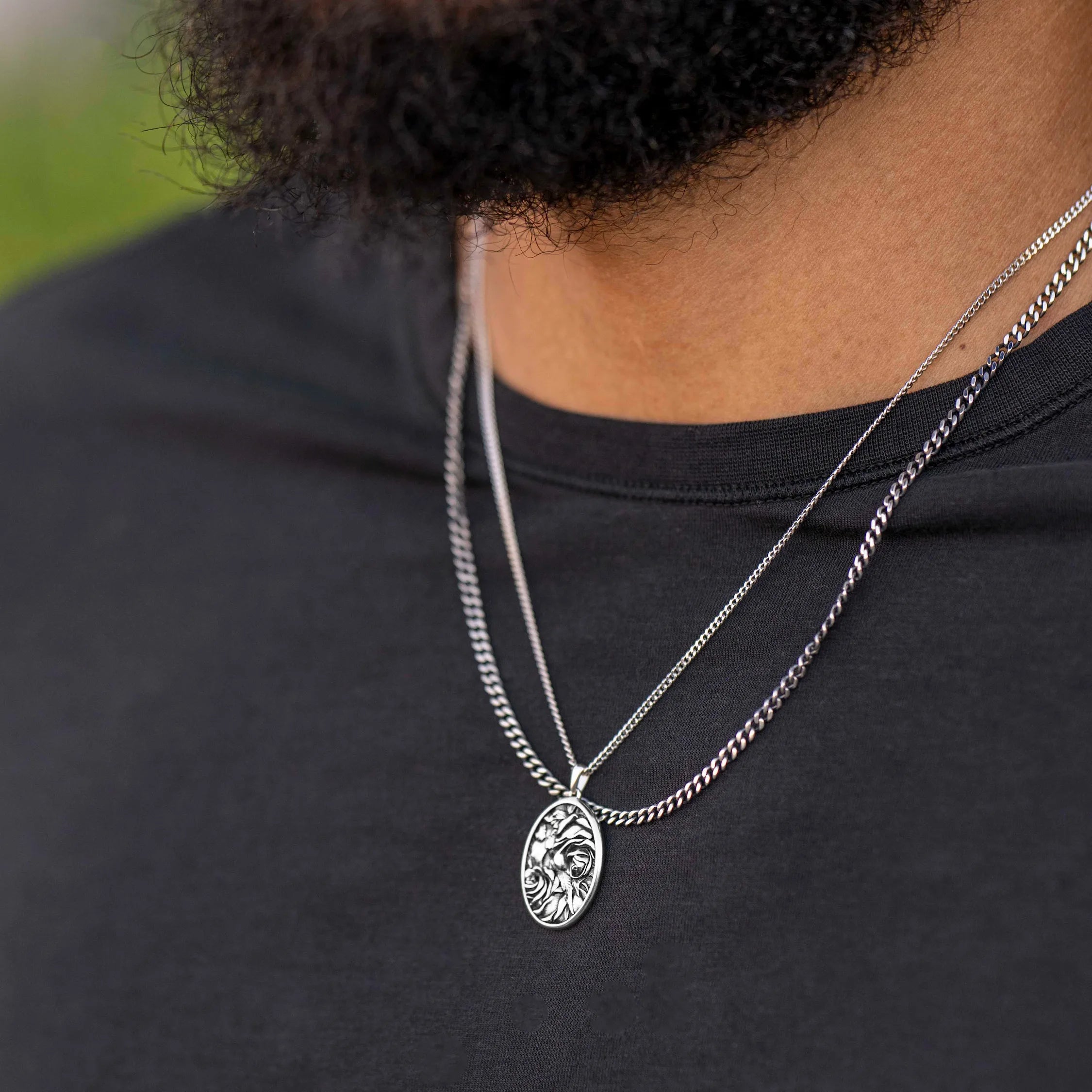  Rose Amulet Set - Sterling Silver Set