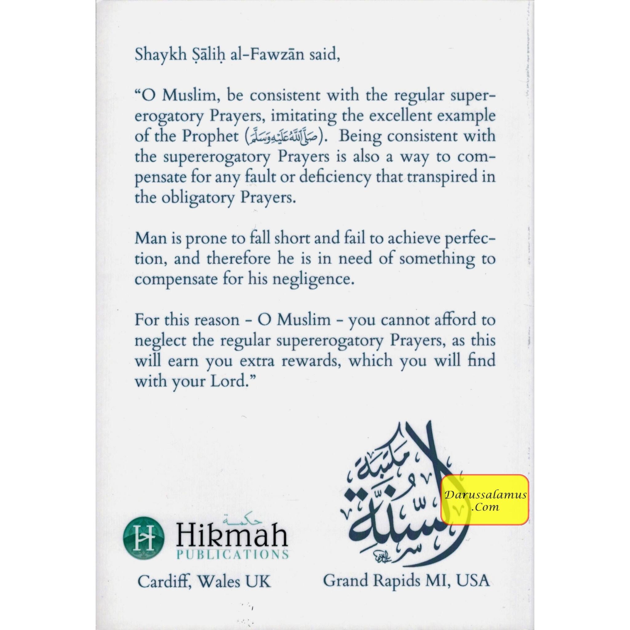 A Description Of The Supererogatory (Sunnah) Prayers By Shaykh Muhammad Ibn 'Umar Baazmool、mySite、topwebapps