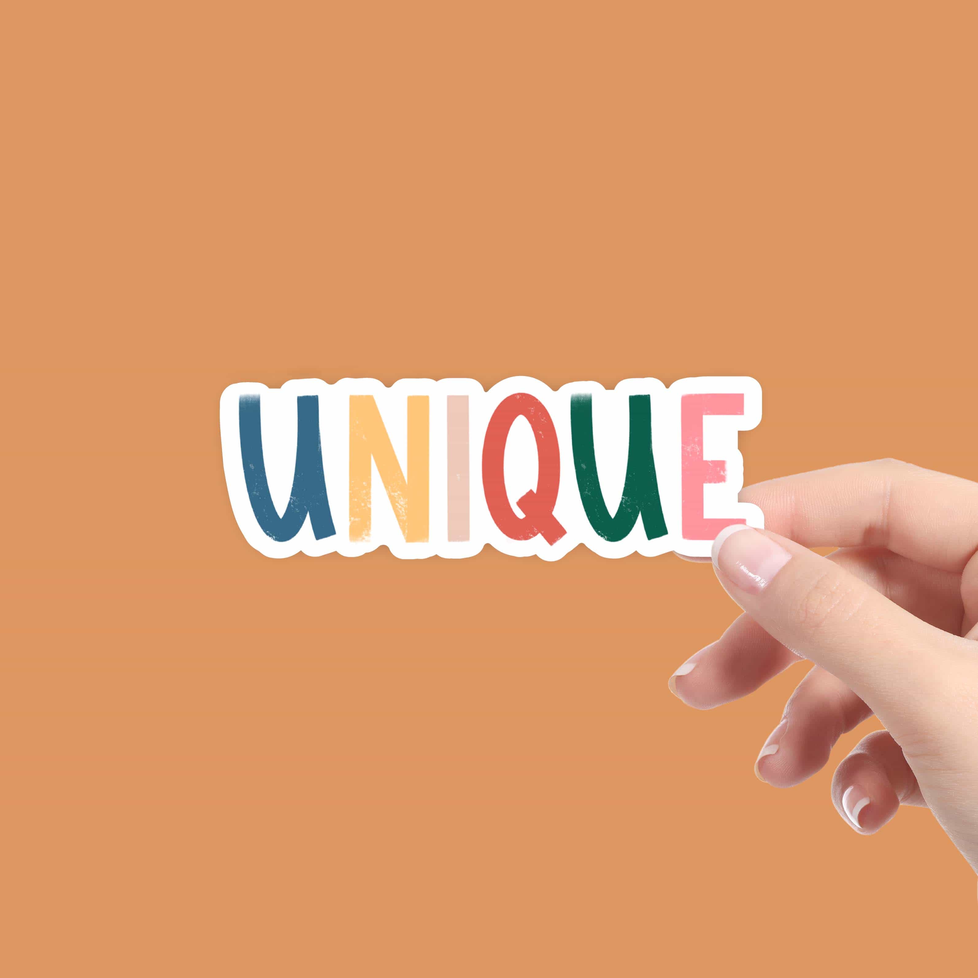  Unique - Multicolor Lettering Sticker、mySite、elrpsem3k