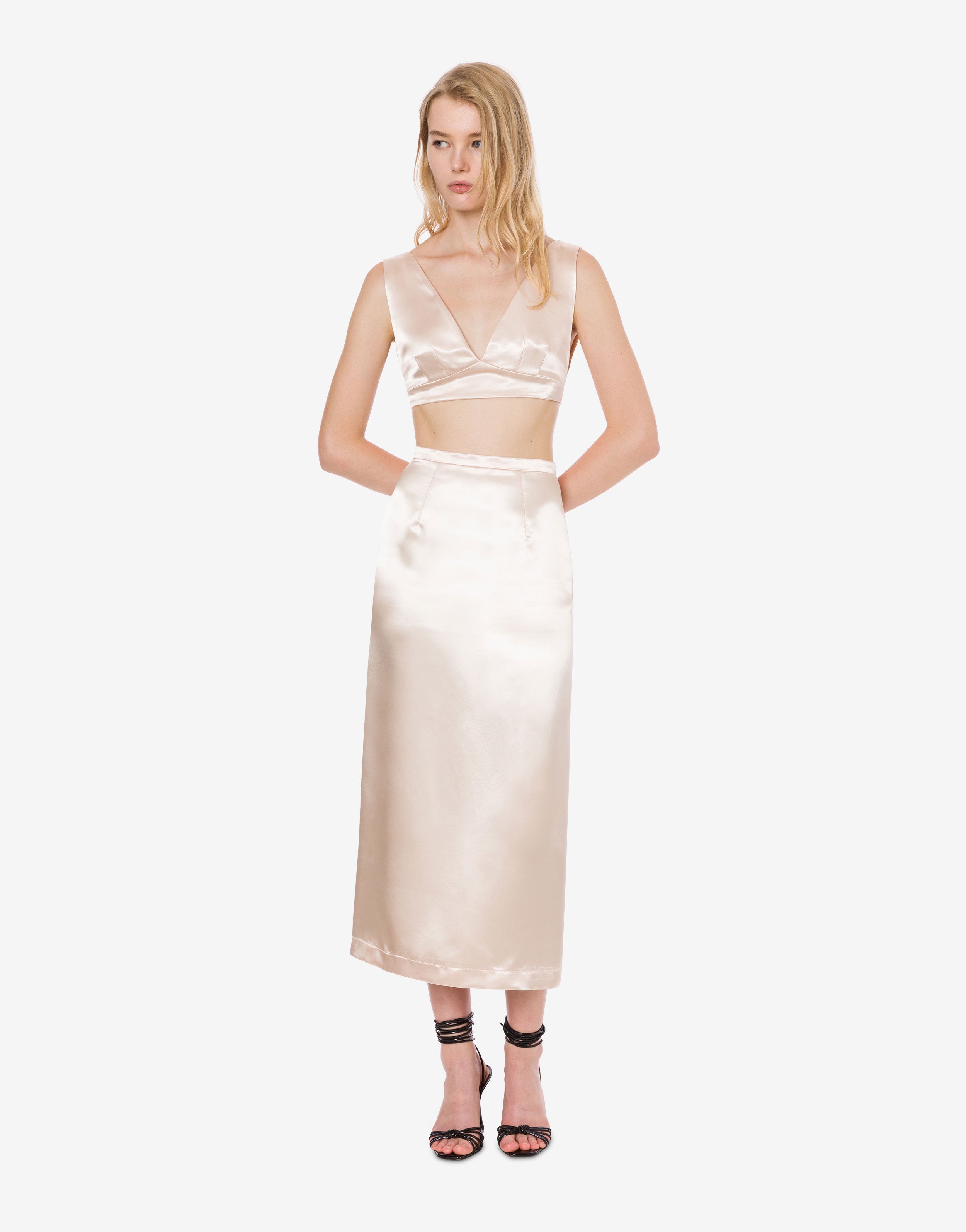 Gonna longuette in raso、mySite、aoinhome